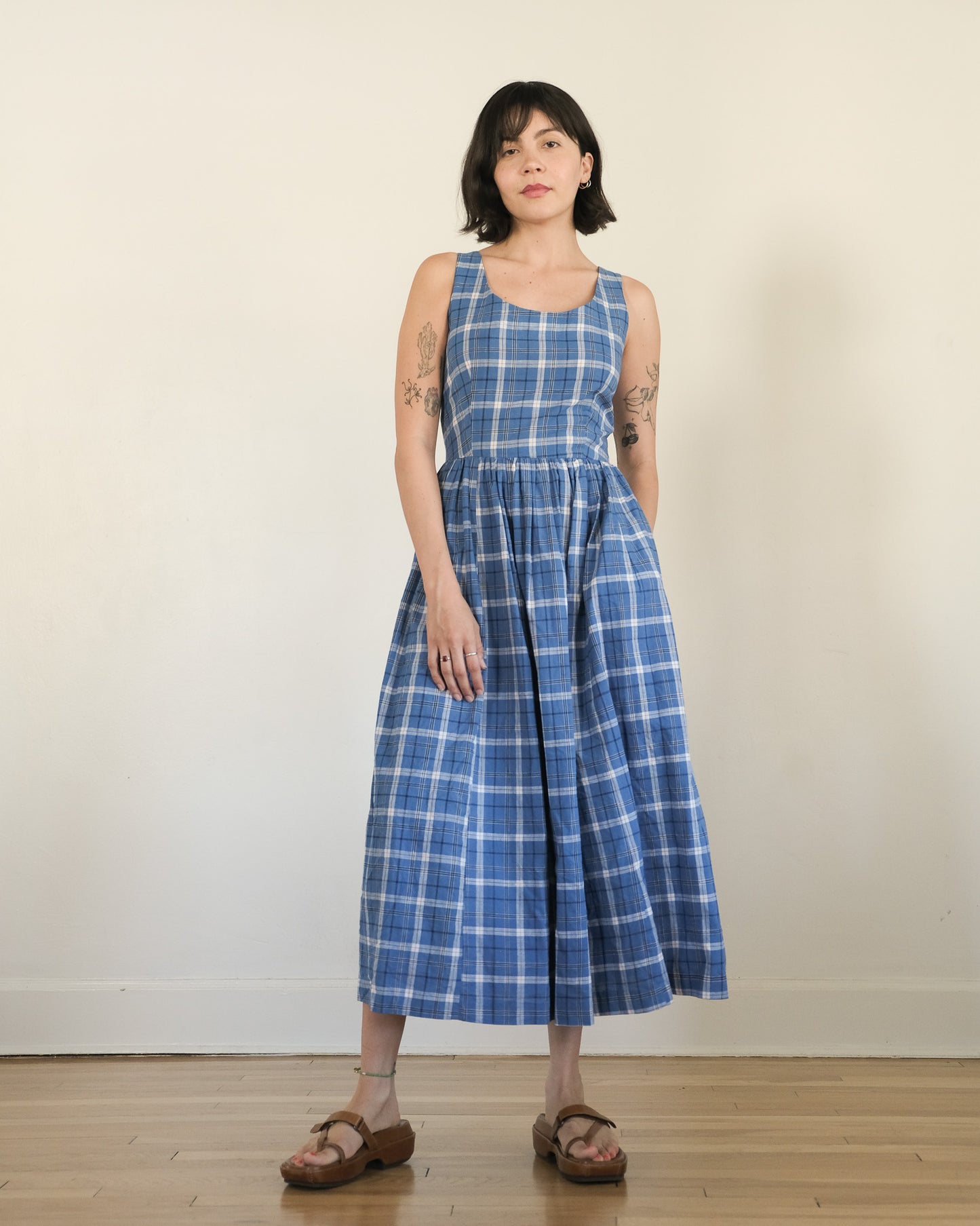 90s Ralph Lauren madras plaid dress