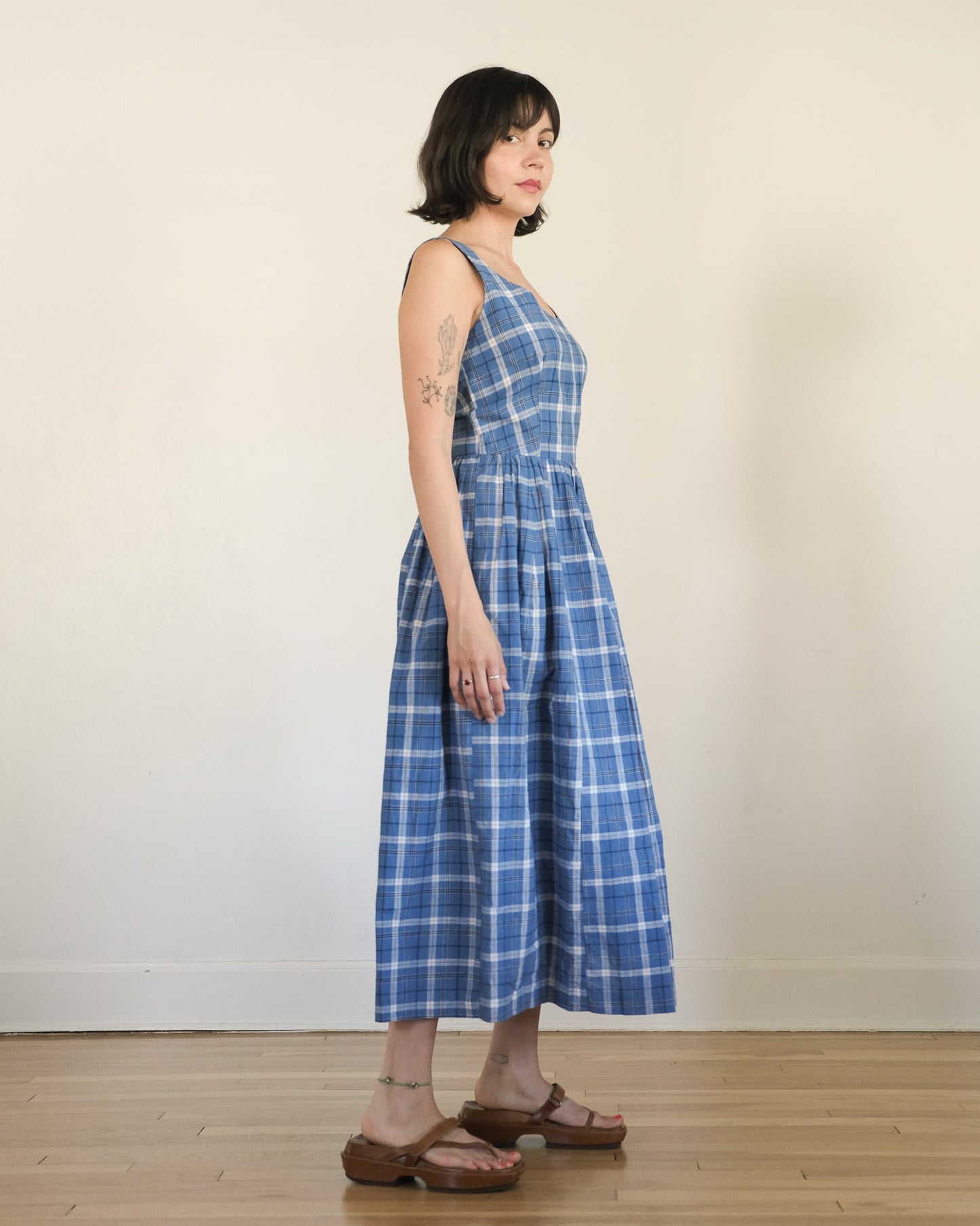 90s Ralph Lauren madras plaid dress