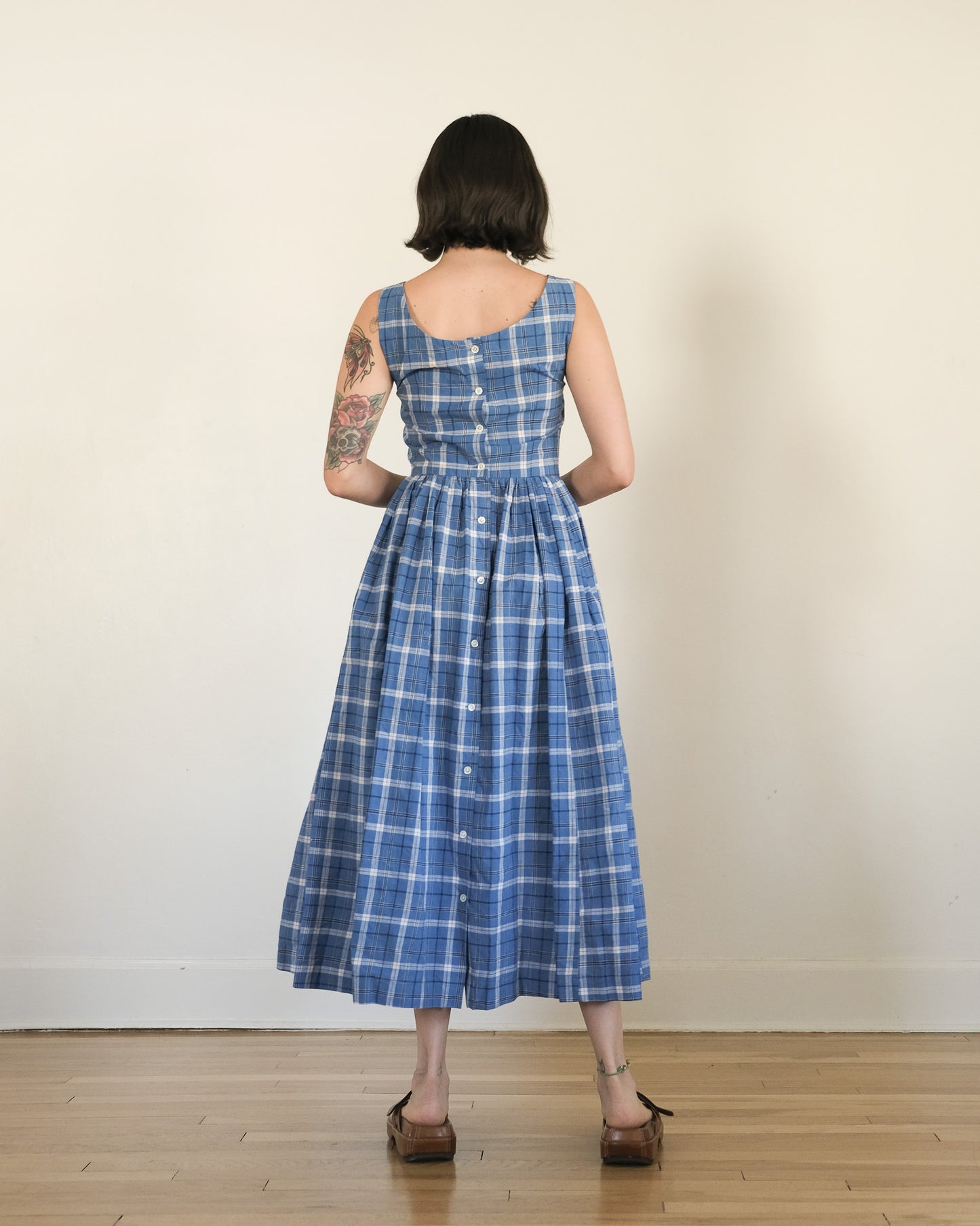 90s Ralph Lauren madras plaid dress