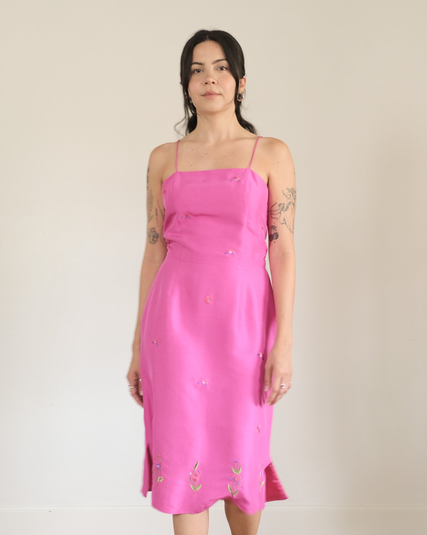 90s Tibi silk midi