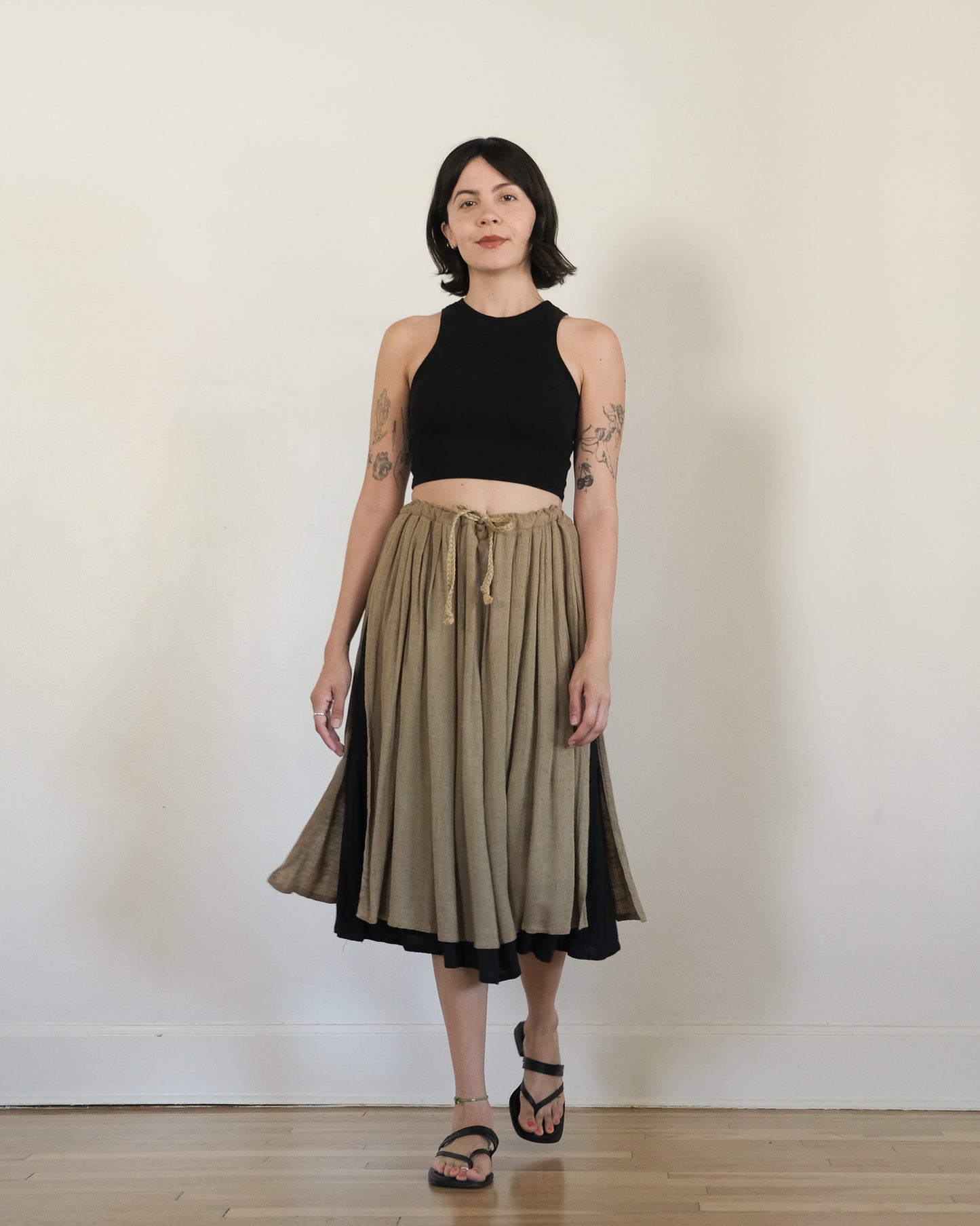 70s Issey Miyake drawstring skirt