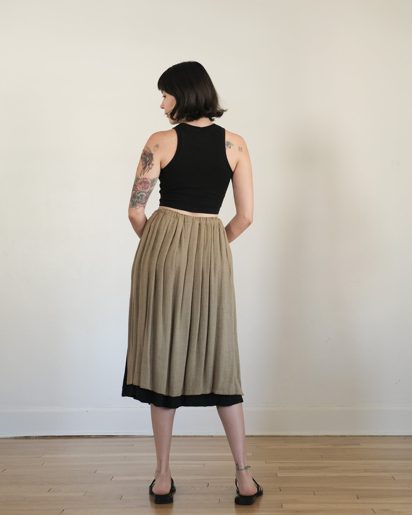 70s Issey Miyake drawstring skirt