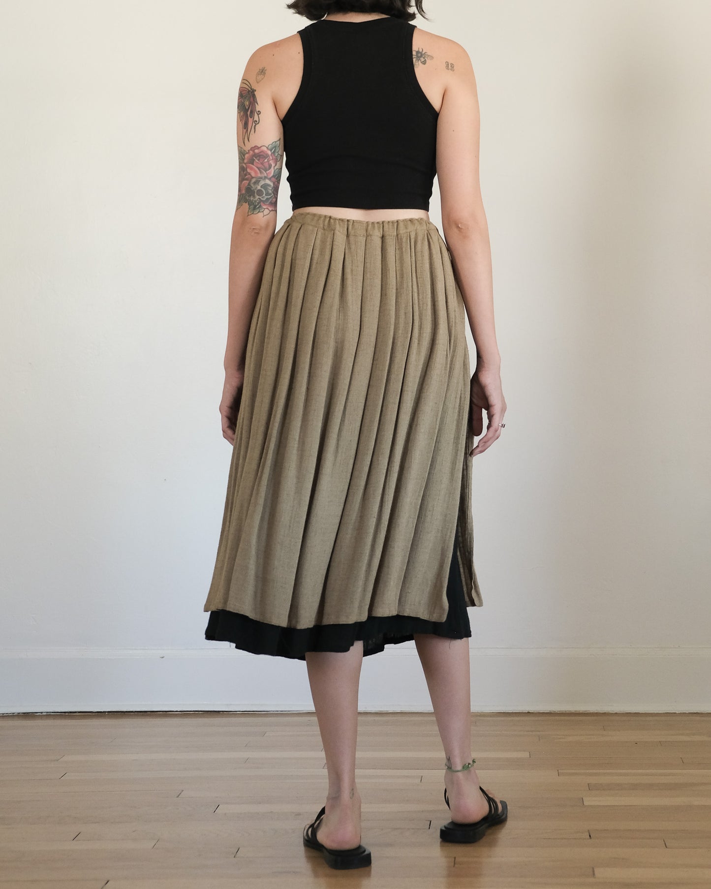 70s Issey Miyake drawstring skirt