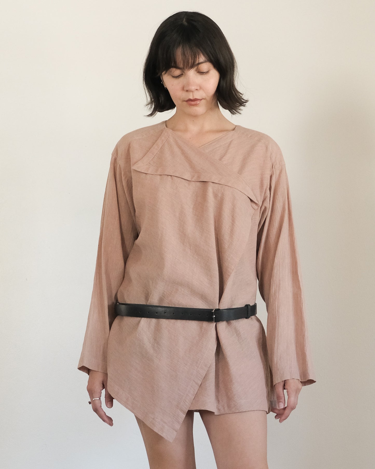 80s Issey Miyake asymmetrical tunic