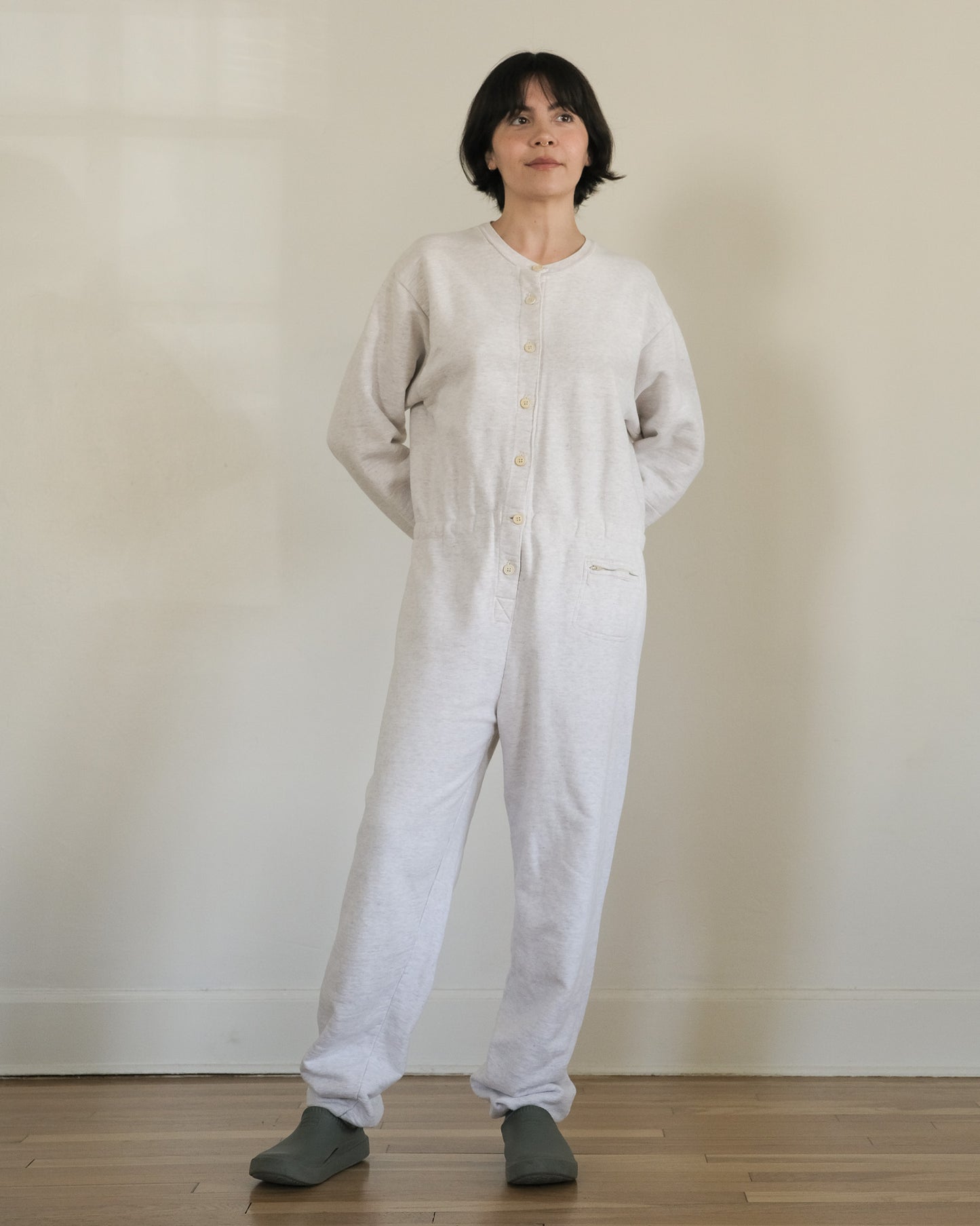 80s Banana Republic cotton terry jumpsuit