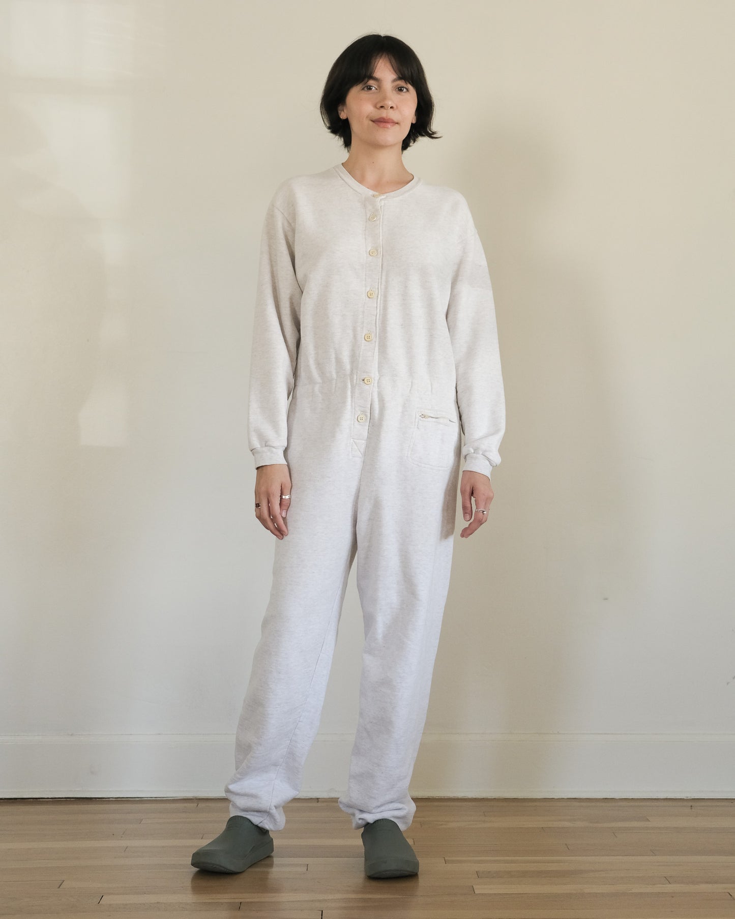 80s Banana Republic cotton terry jumpsuit
