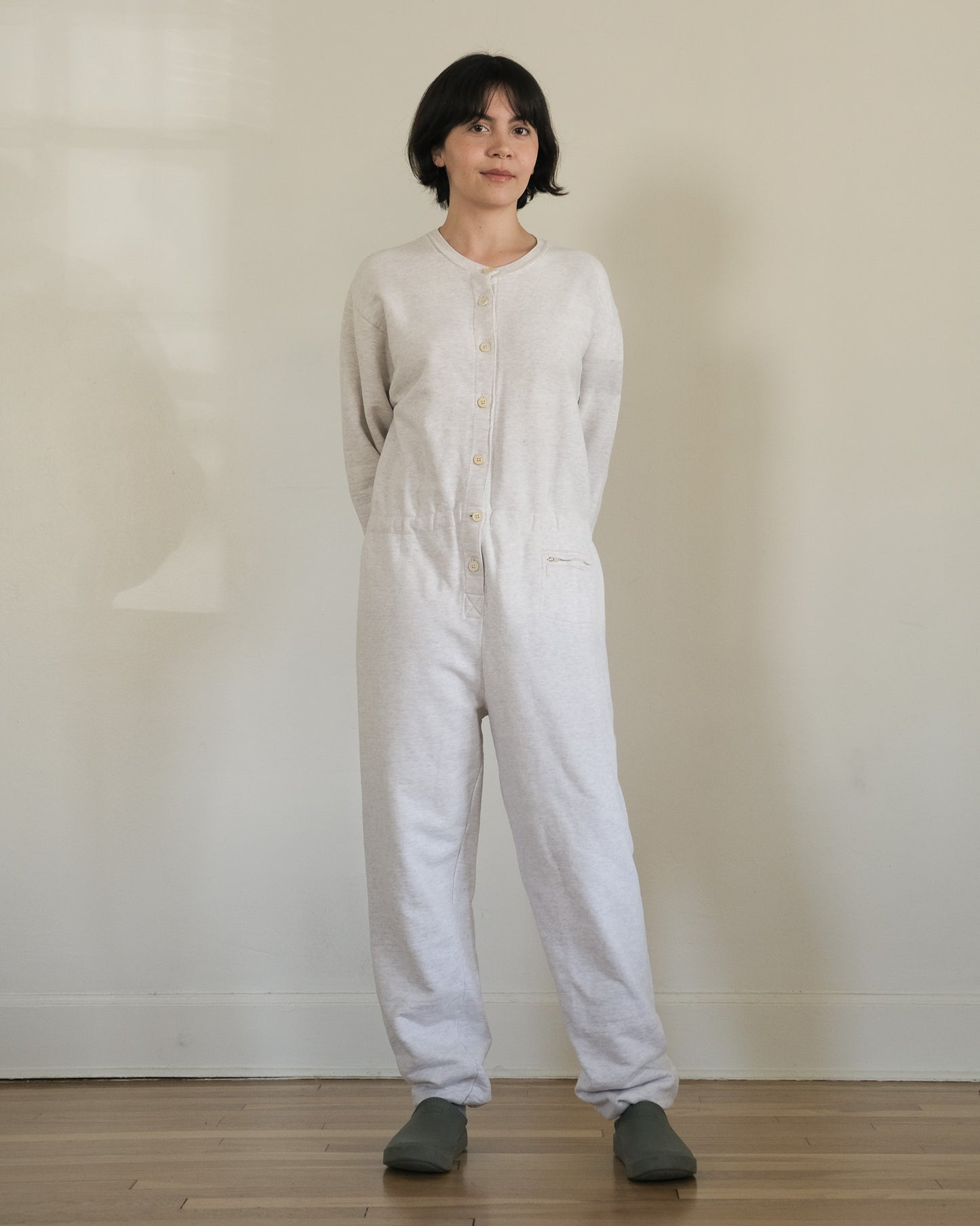 80s Banana Republic cotton terry jumpsuit