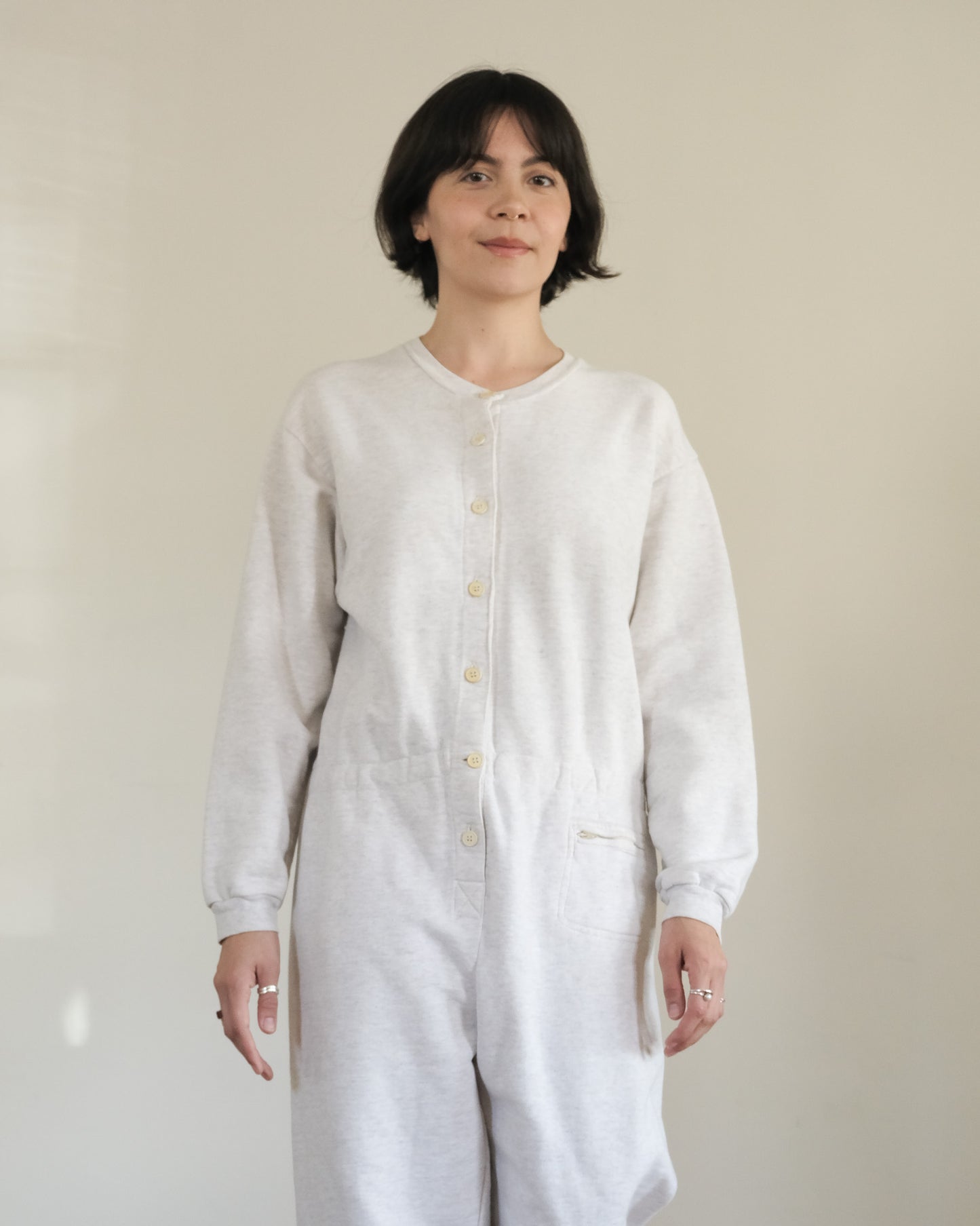 80s Banana Republic cotton terry jumpsuit