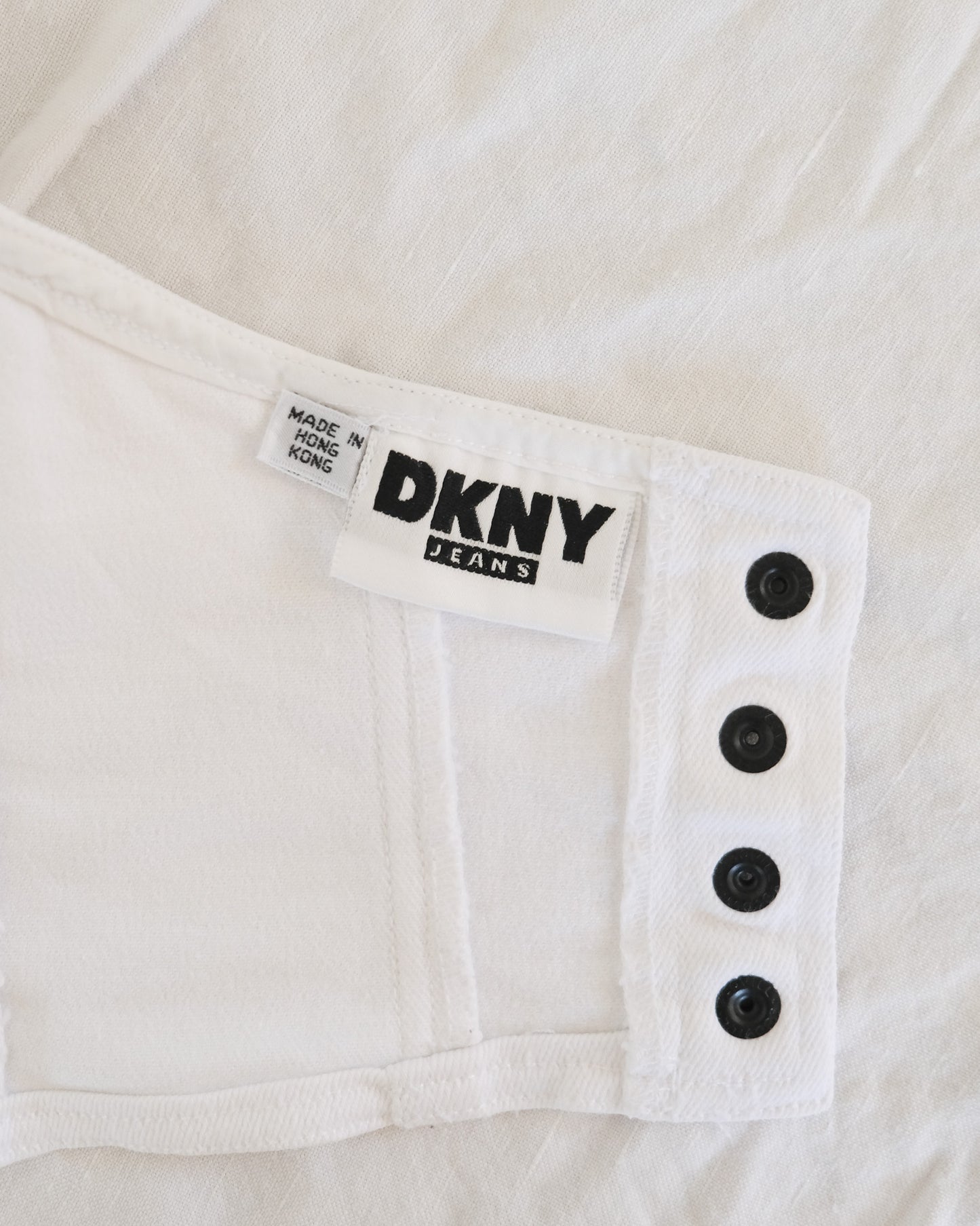 90s DKNY buckle strap bustier