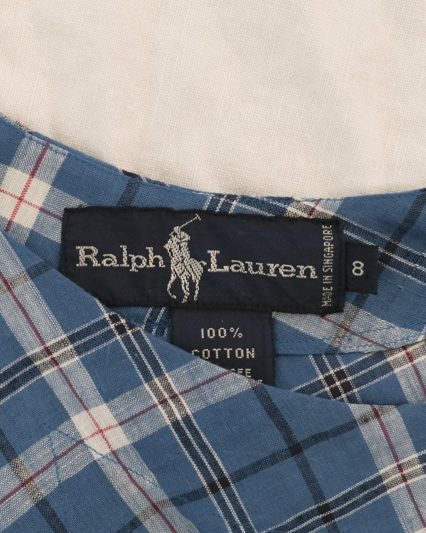 90s Ralph Lauren madras plaid dress
