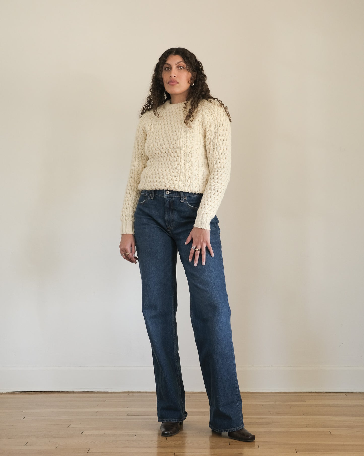 80s J Crew deadstock fisherman sweater