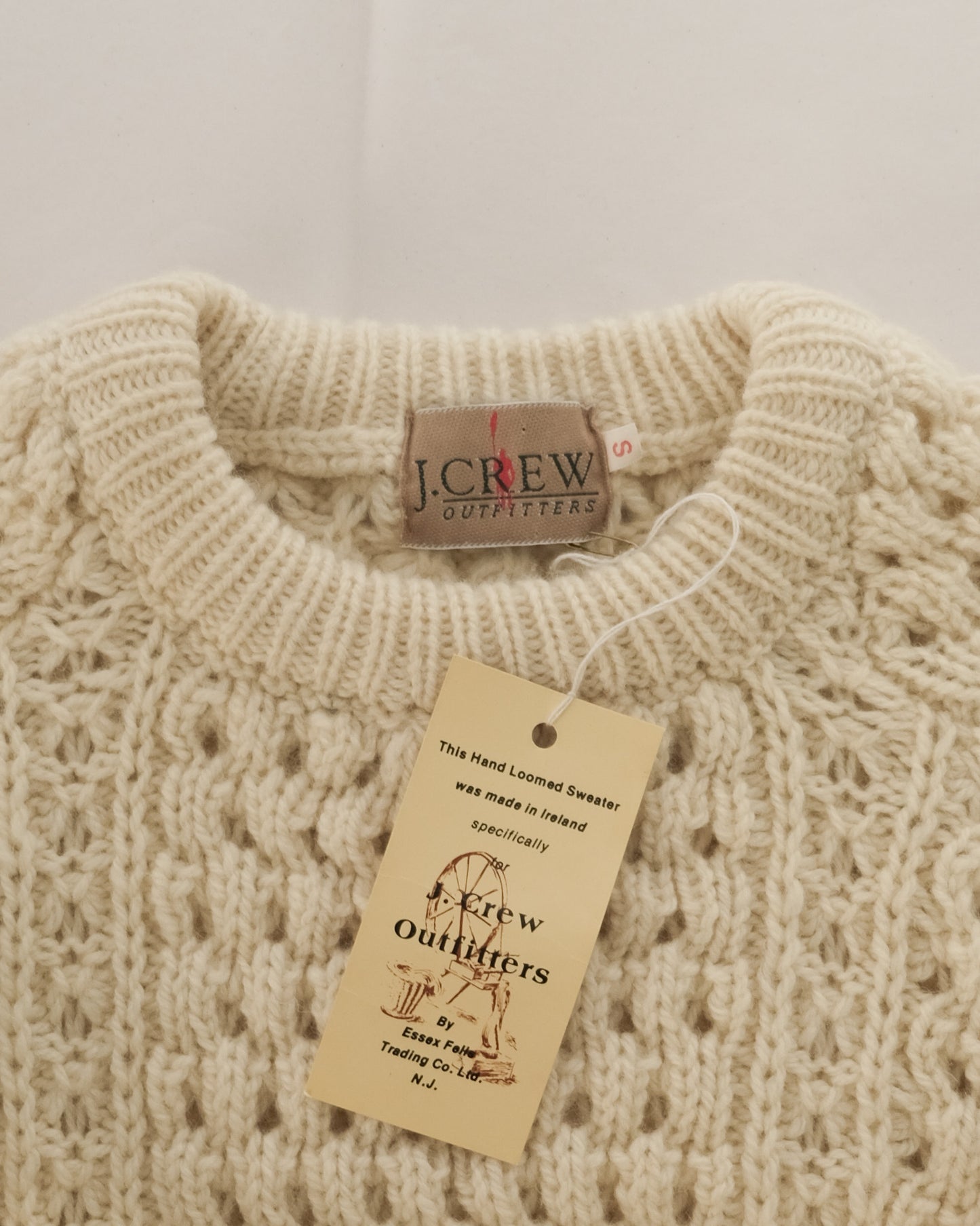 80s J Crew deadstock fisherman sweater