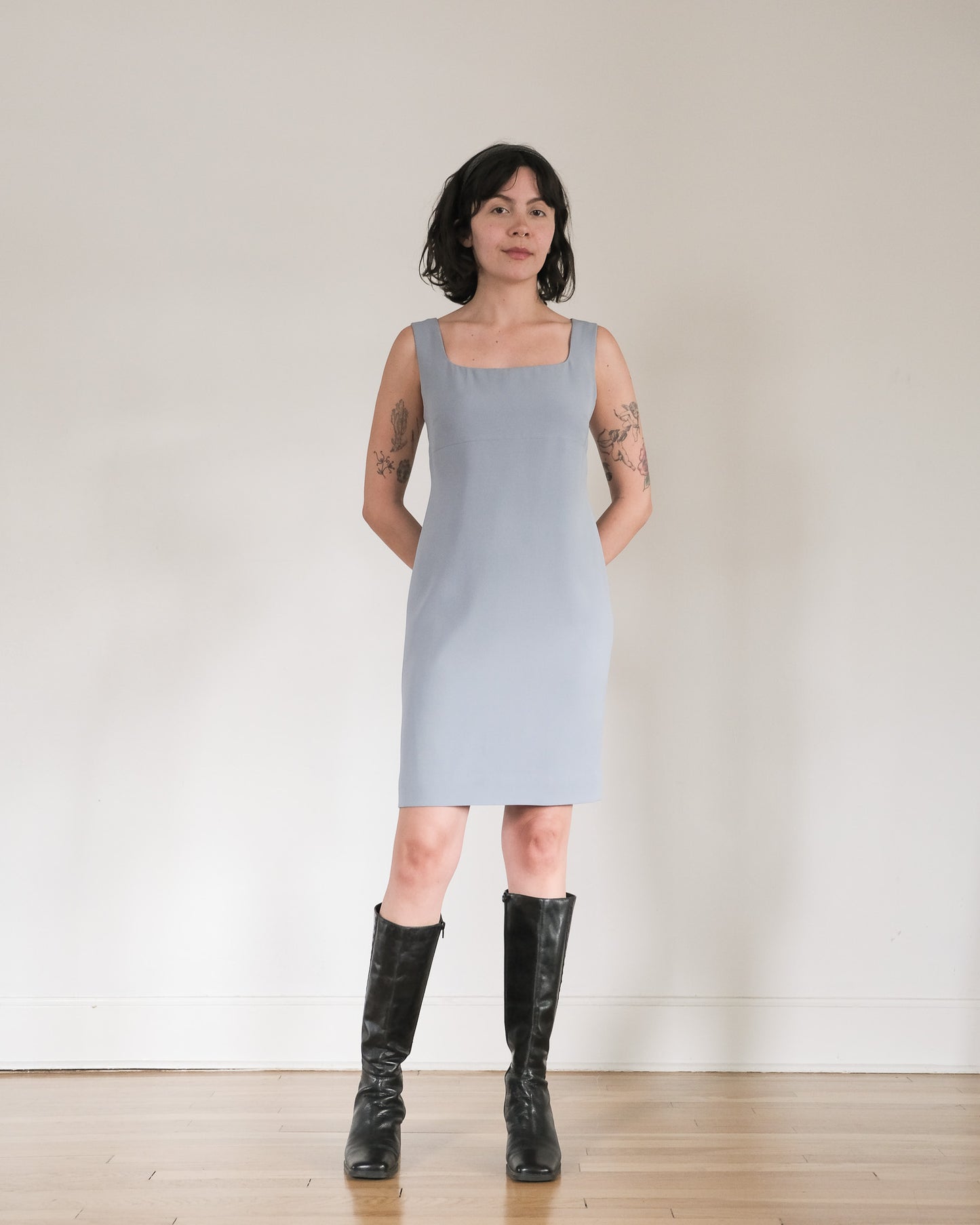 90s silk mini dress