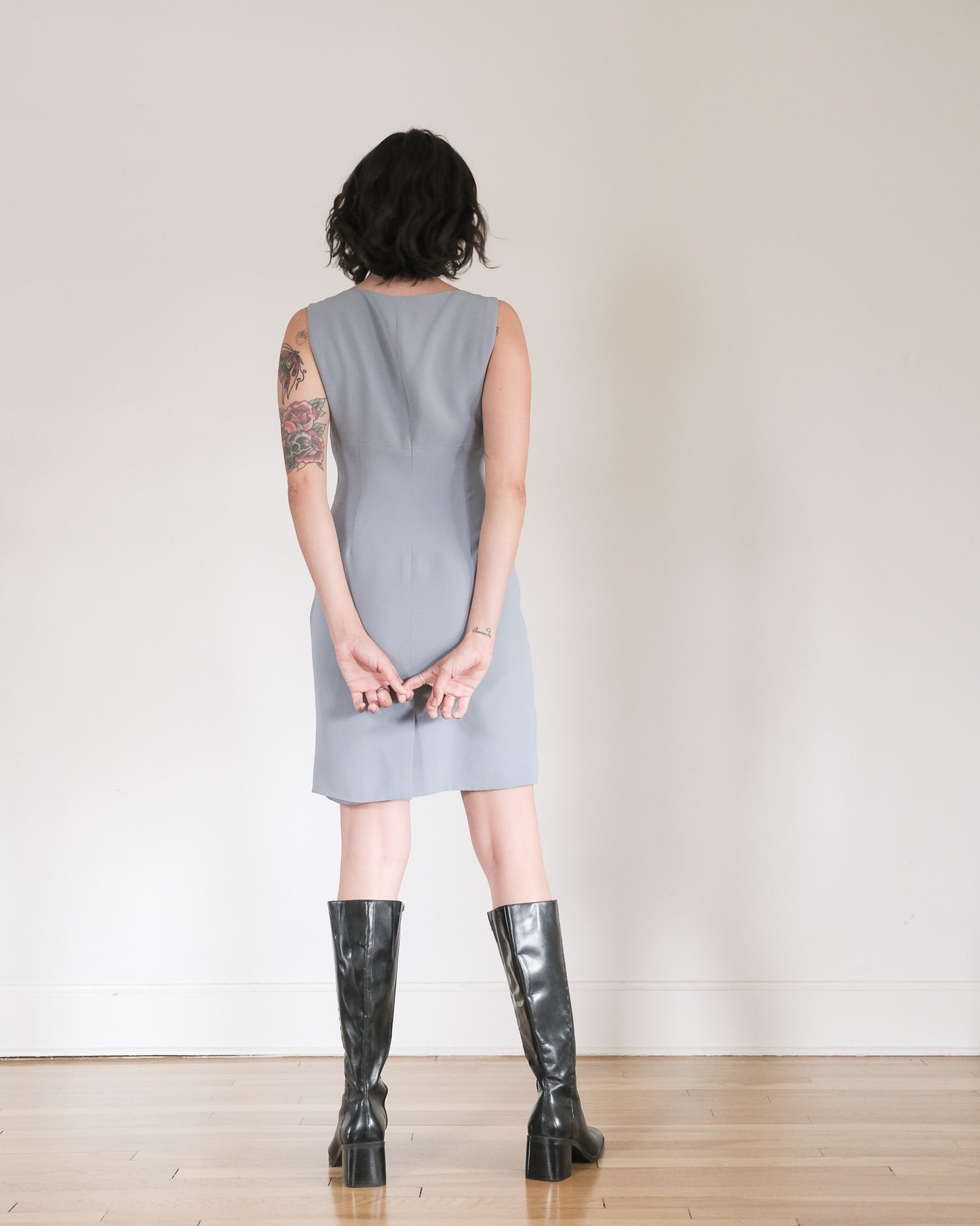 90s silk mini dress