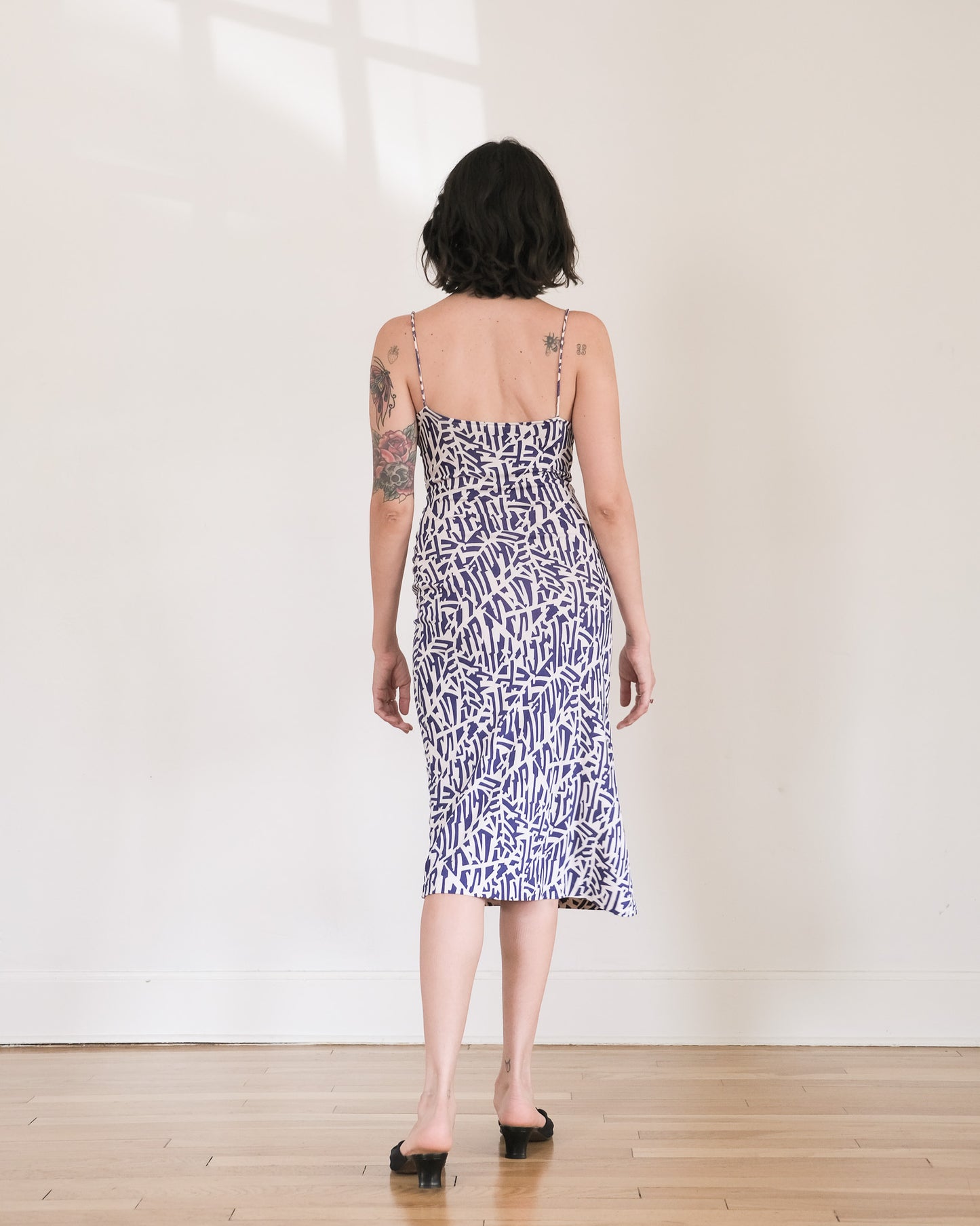 y2k Diane von Furstenberg silk jersey midi dress