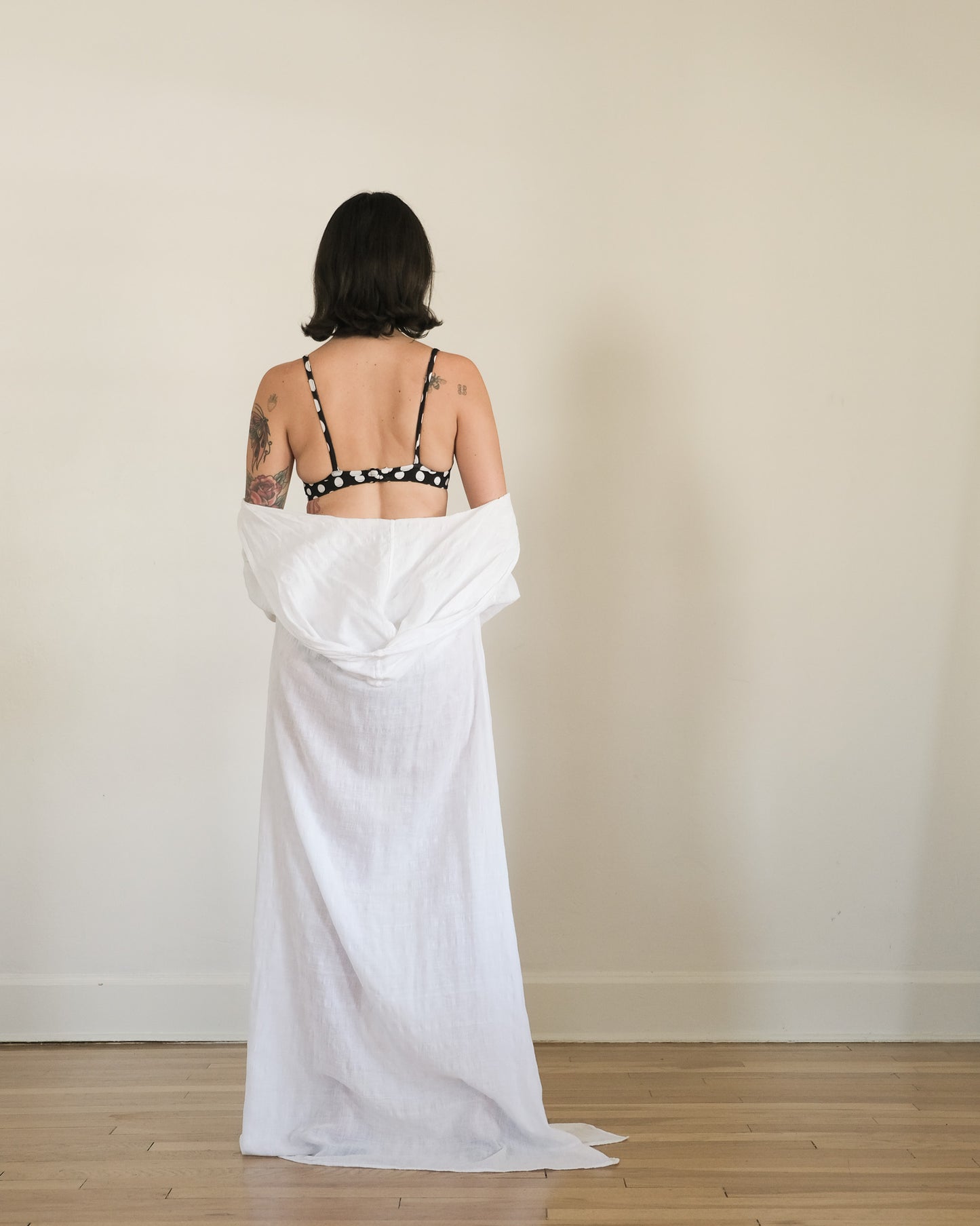 90s Donna Karan cotton gauze cover up
