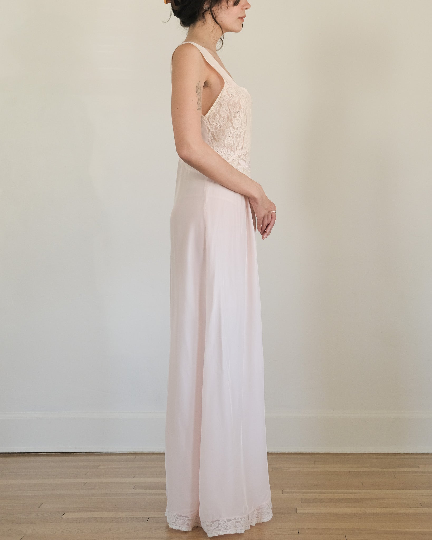 1930s PINK SLIP DRESS – deep end vintage