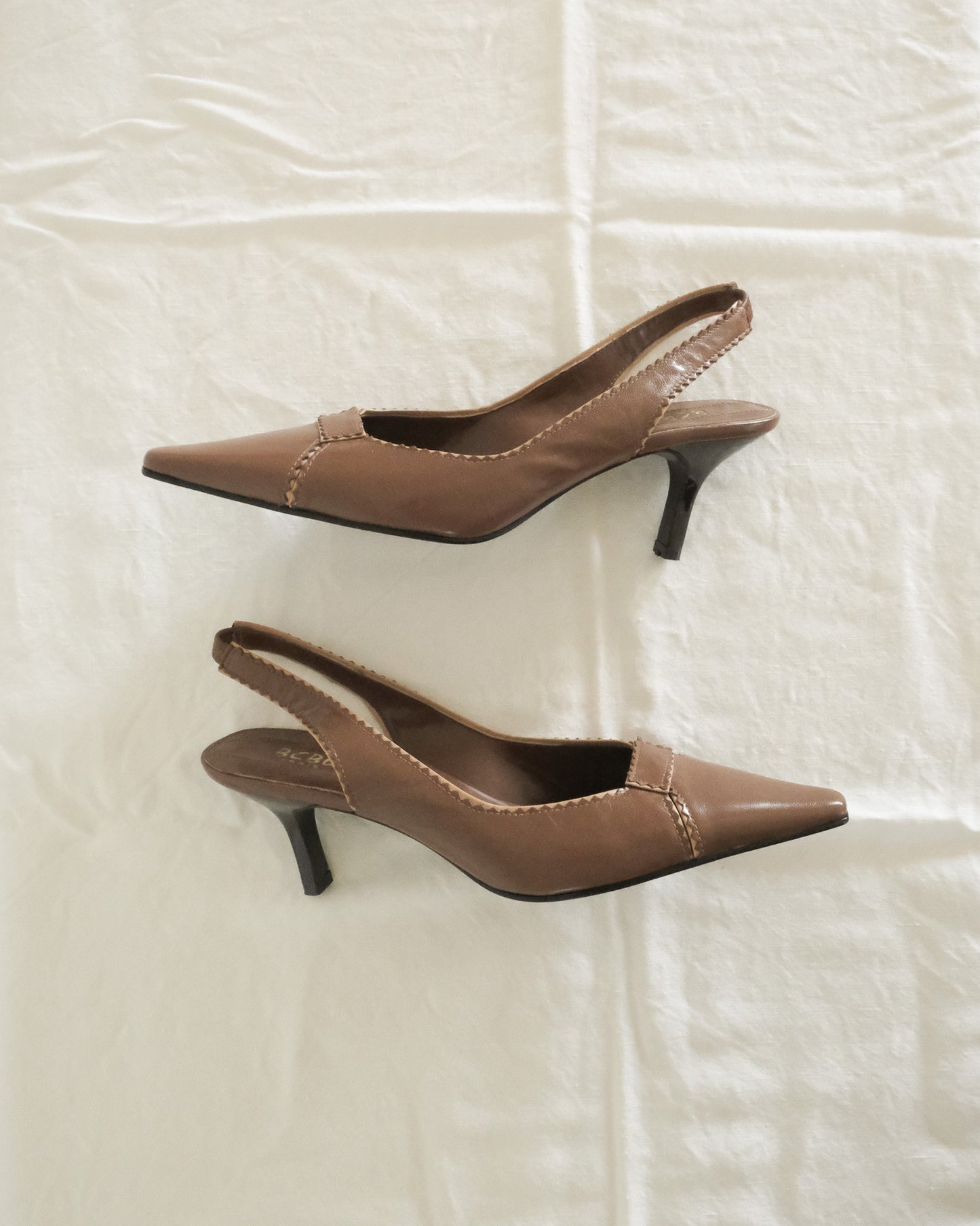 BCBG leather slingbacks