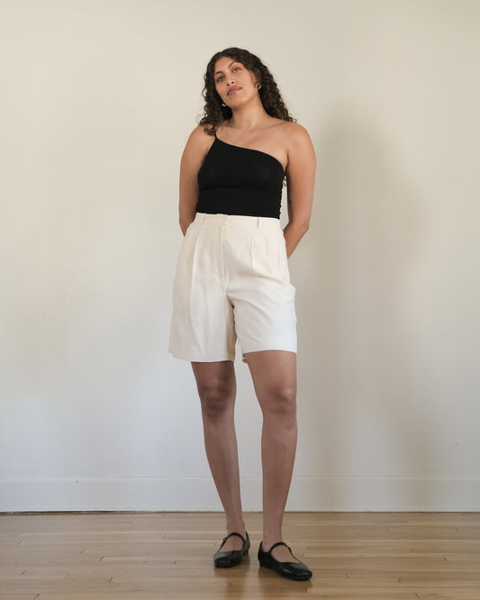 90s deadstock Liz Claiborne silk trouser shorts