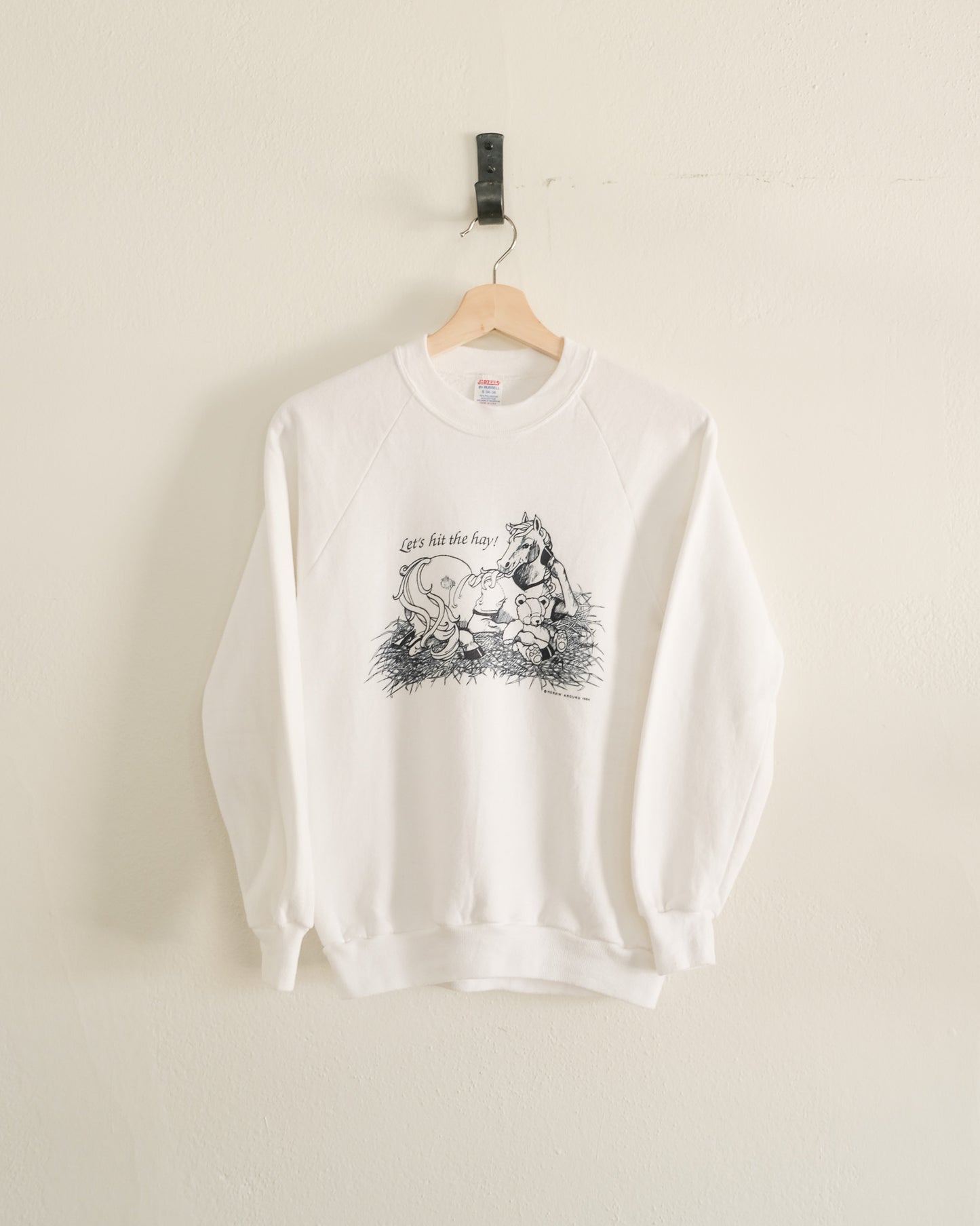 horse & teddy "hit the hay" sweatshirt