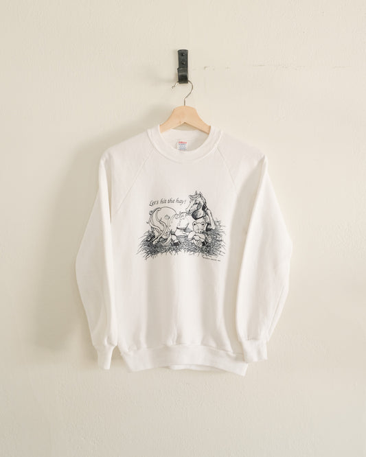 horse & teddy "hit the hay" sweatshirt