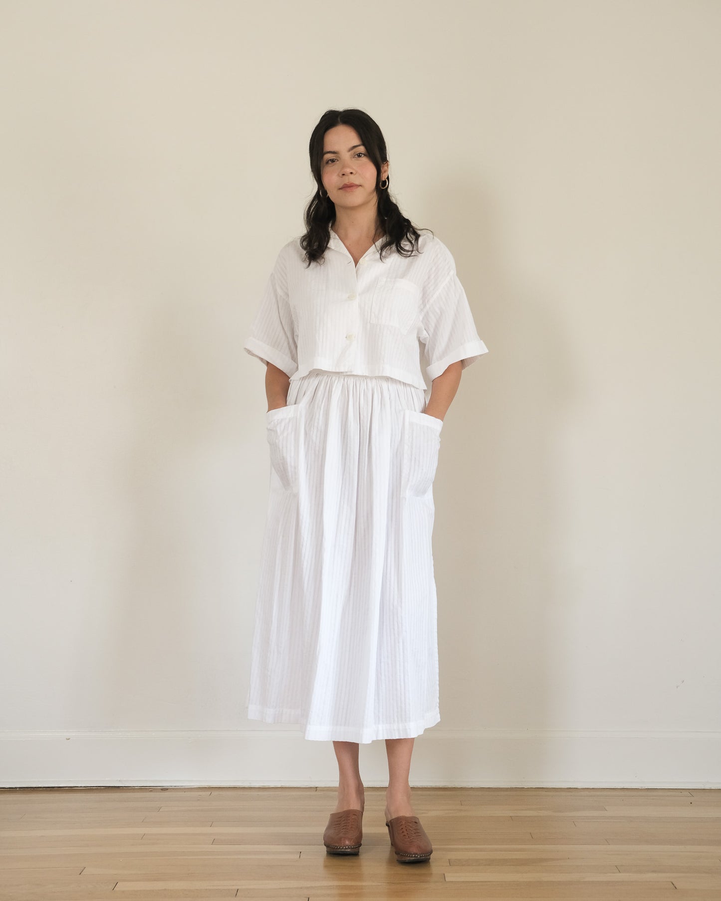 90s Esprit cotton skirt set