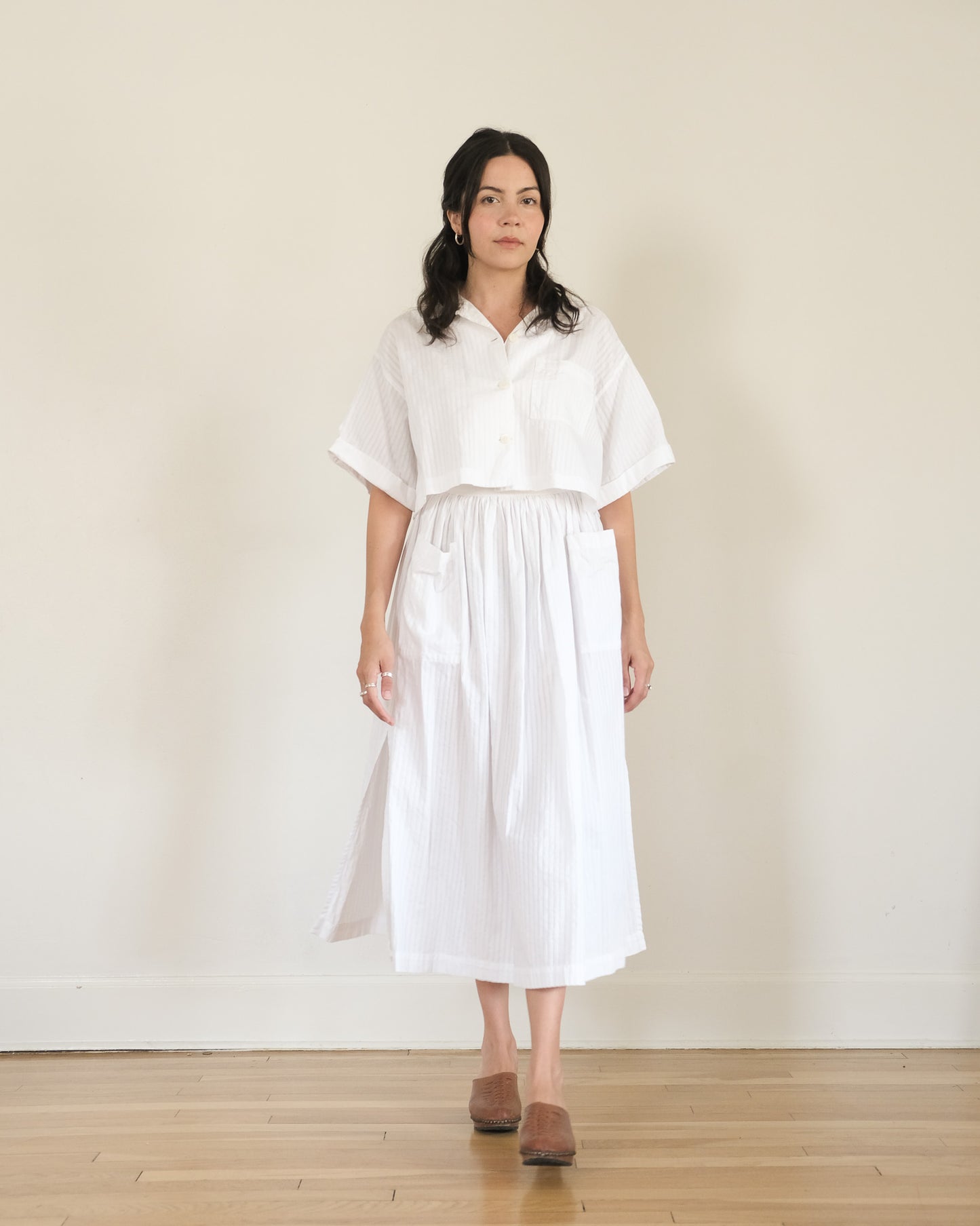 90s Esprit cotton skirt set
