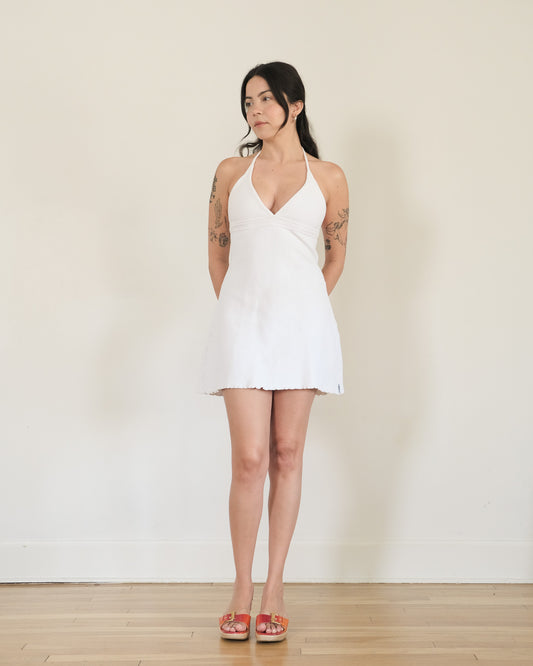 90s Mossimo waffle halter dress