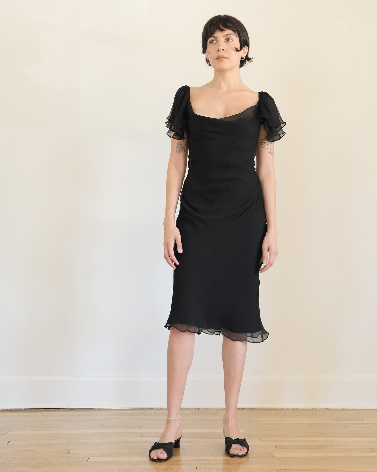 Catherine Malandrino silk chiffon cocktail dress