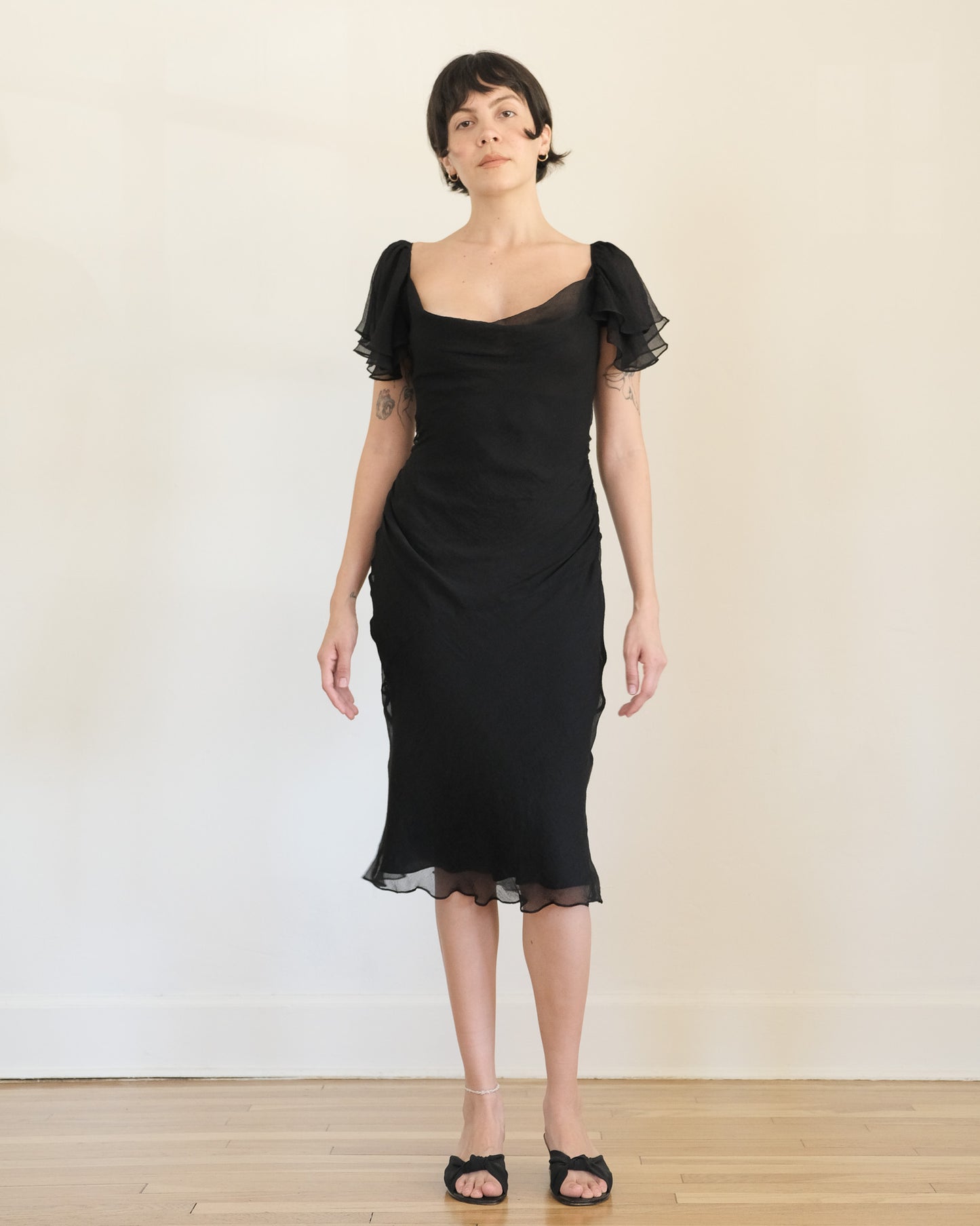 Catherine Malandrino silk chiffon cocktail dress