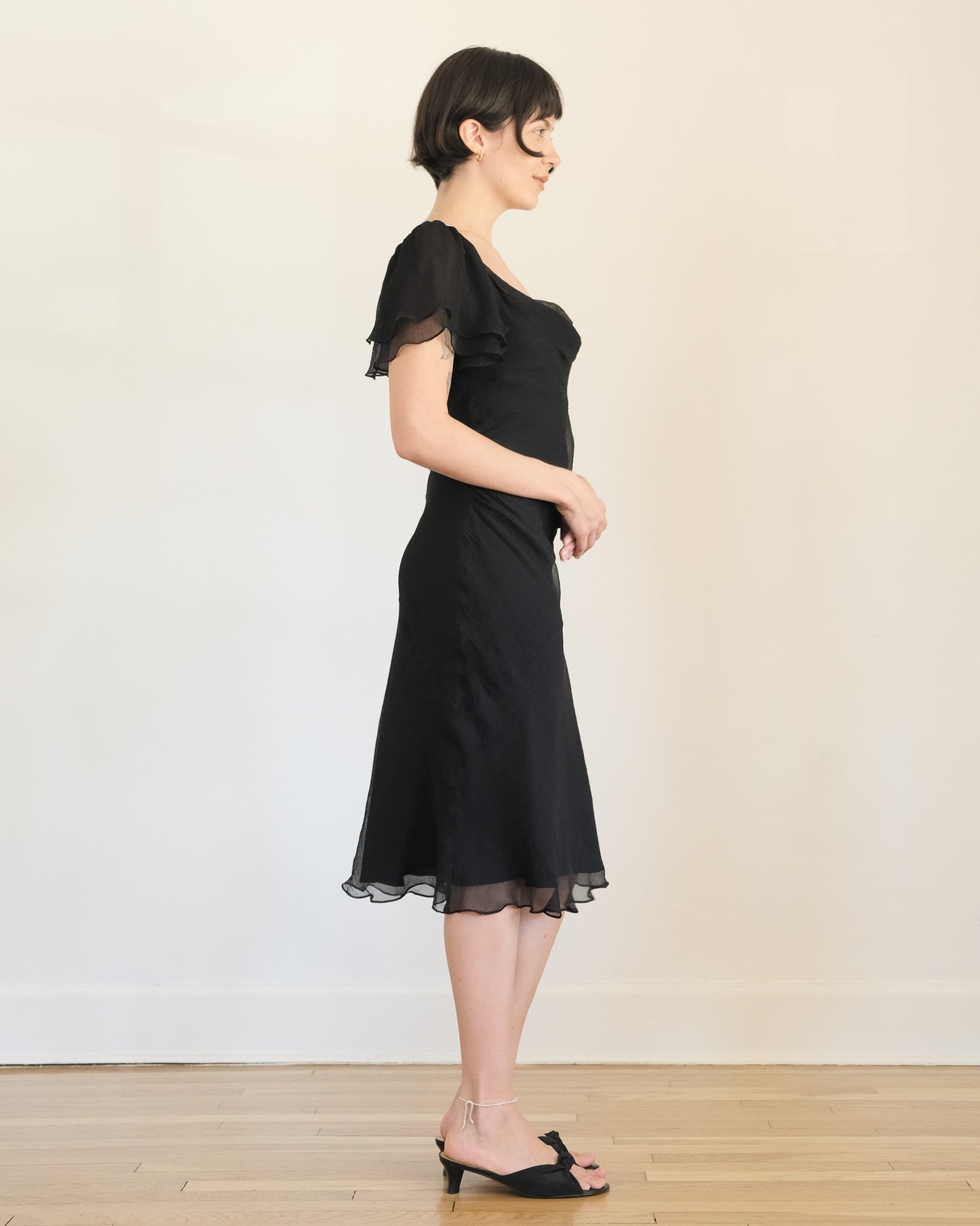 Catherine Malandrino silk chiffon cocktail dress