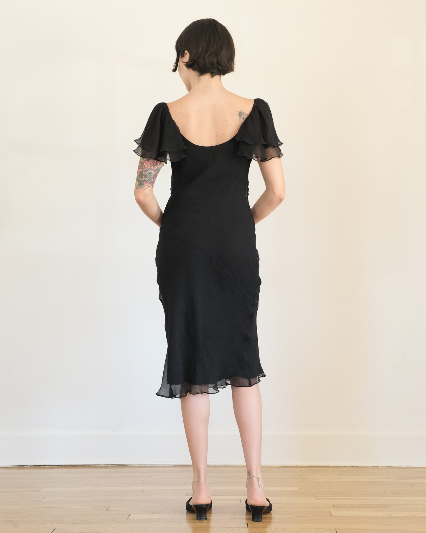 Catherine Malandrino silk chiffon cocktail dress