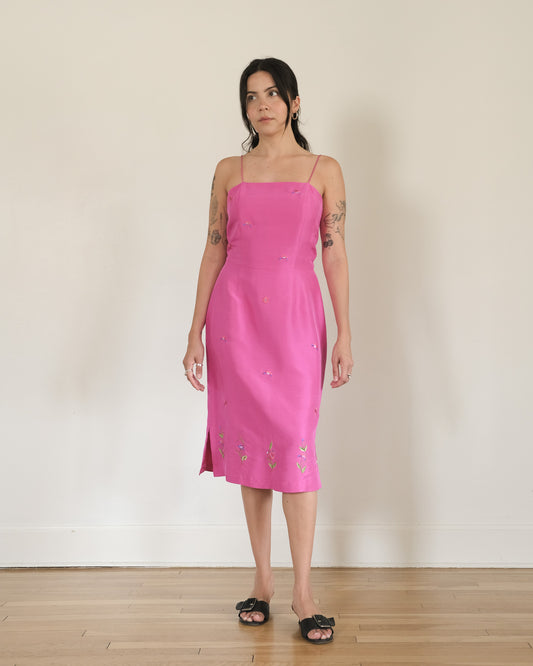 90s Tibi silk midi