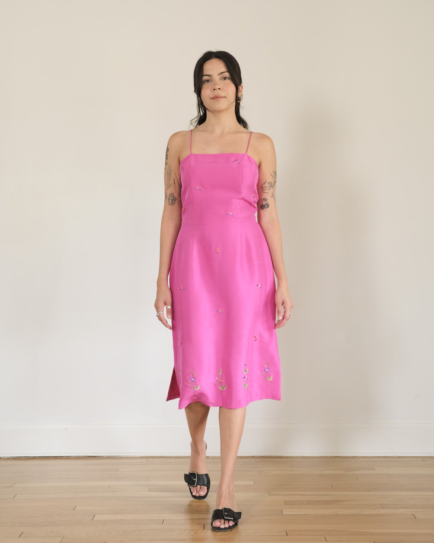 90s Tibi silk midi