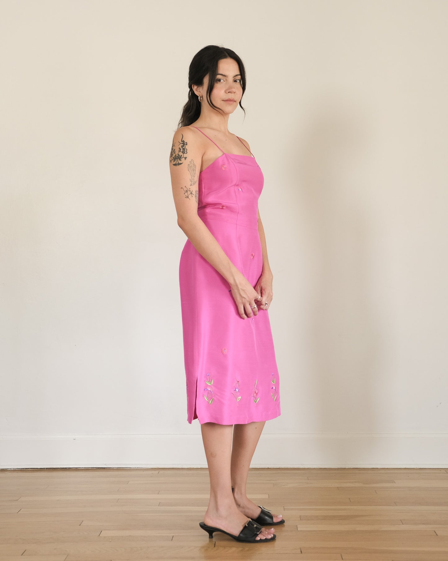 90s Tibi silk midi