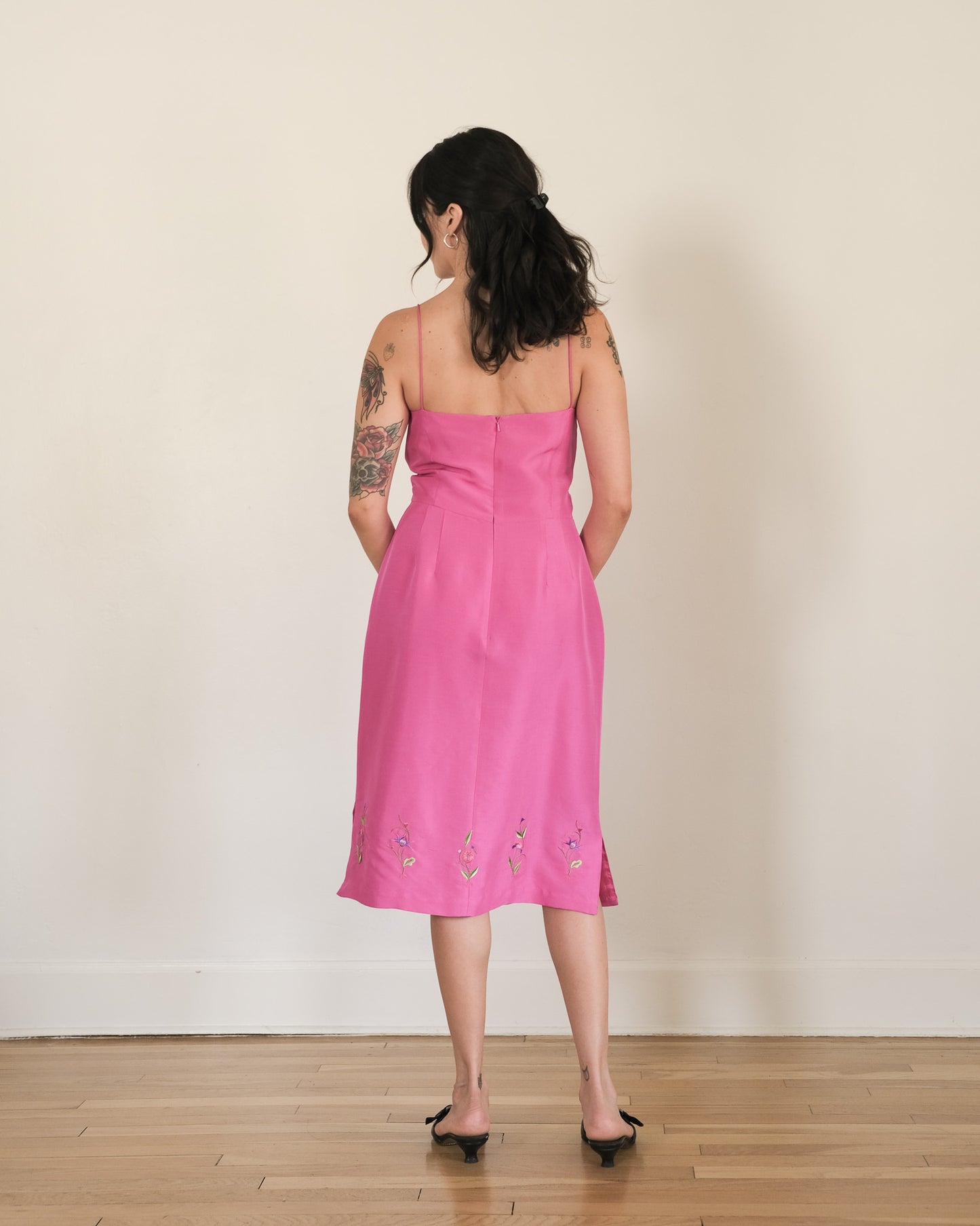 90s Tibi silk midi