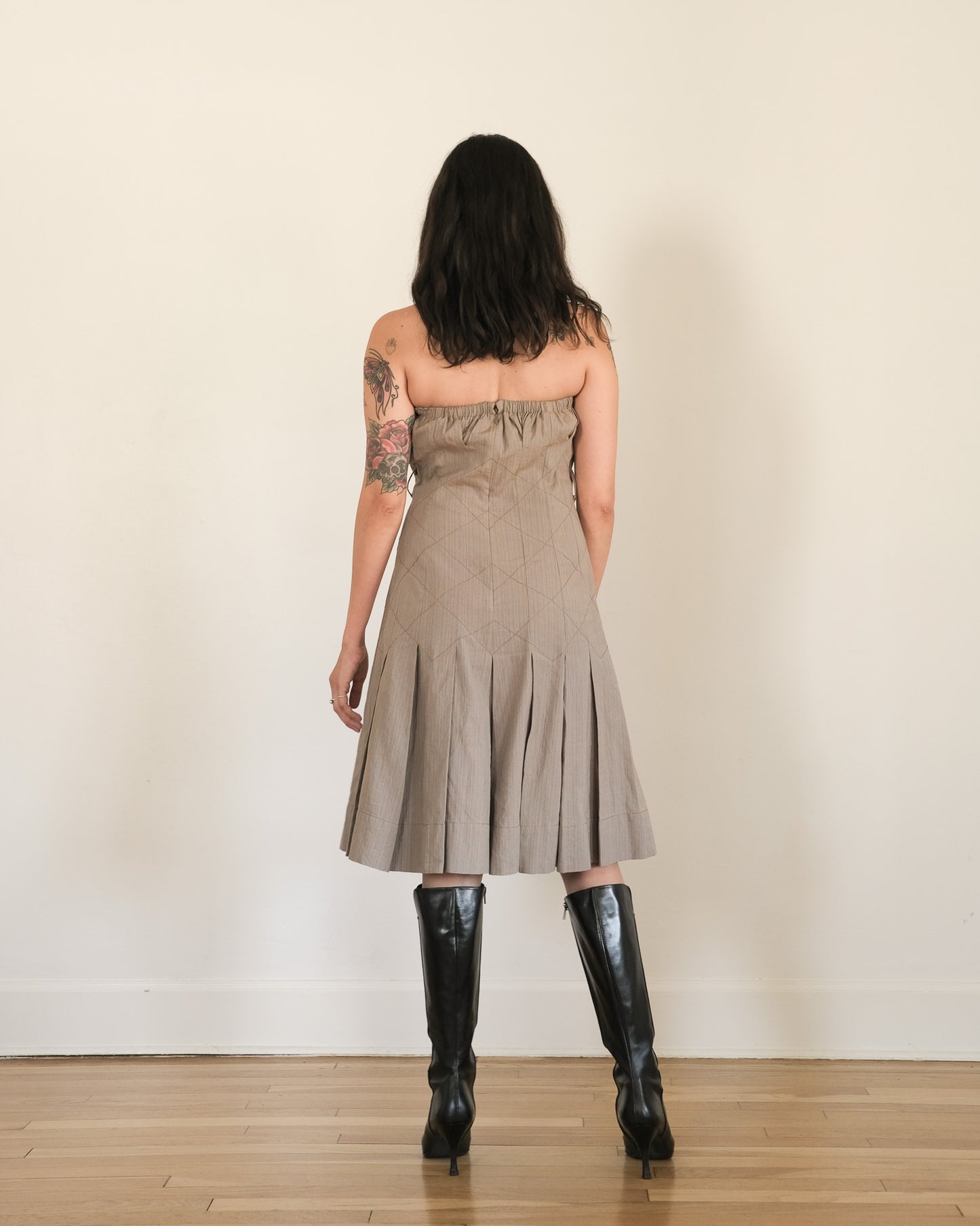 00s Tracy Reese cotton + linen dress