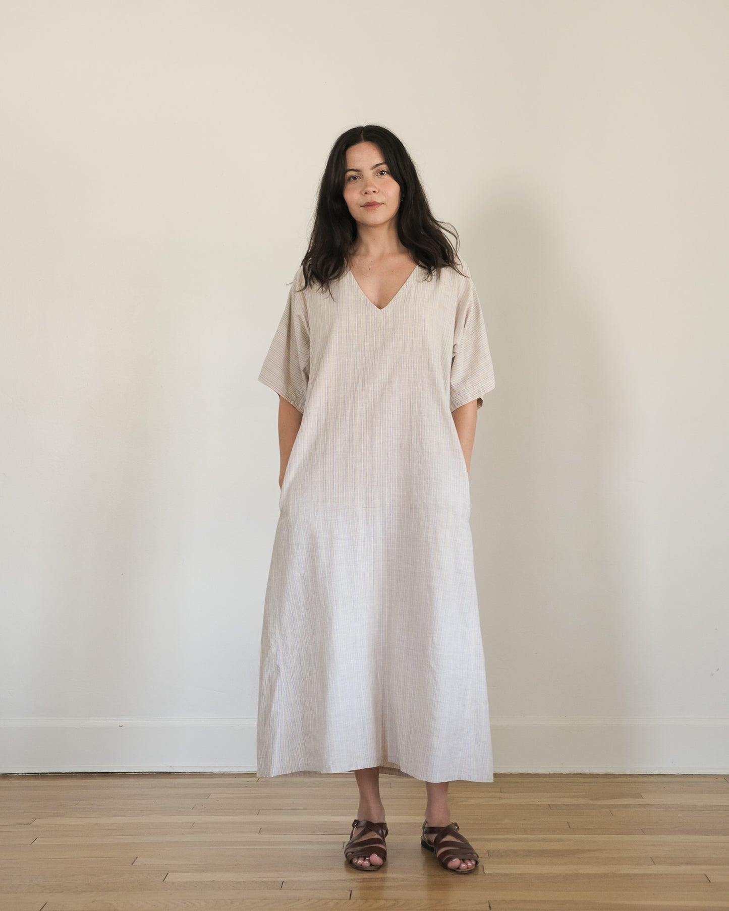 90s Calvin Klein striped caftan