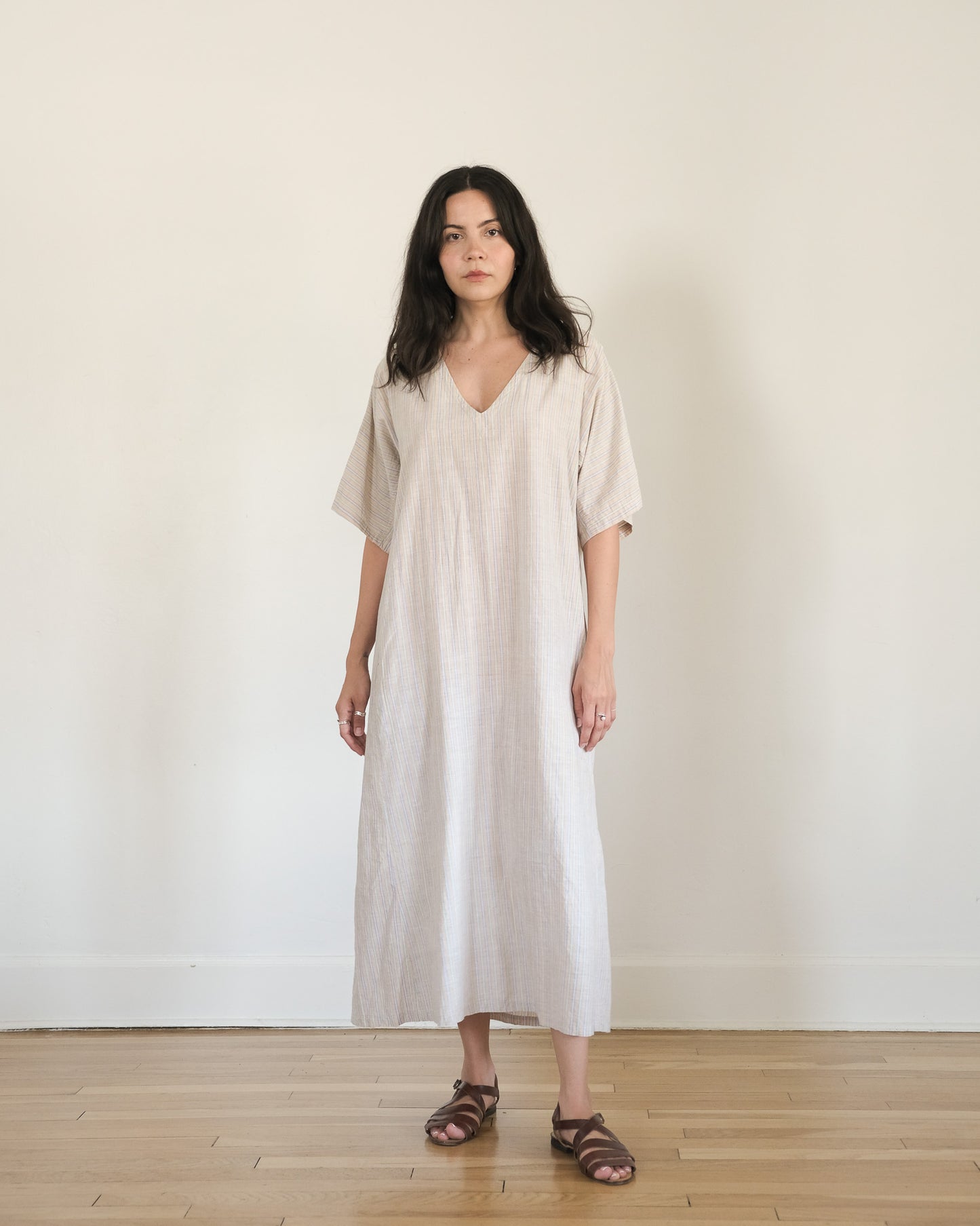 90s Calvin Klein striped caftan