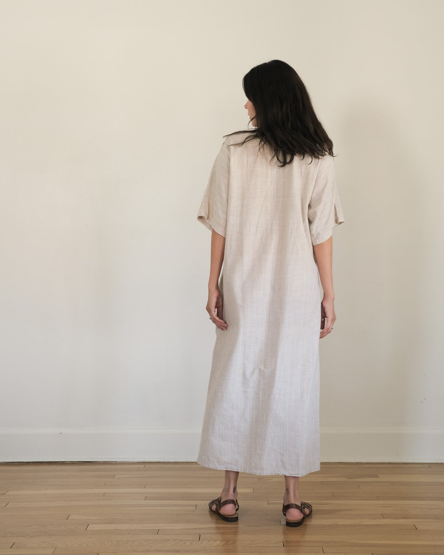 90s Calvin Klein striped caftan
