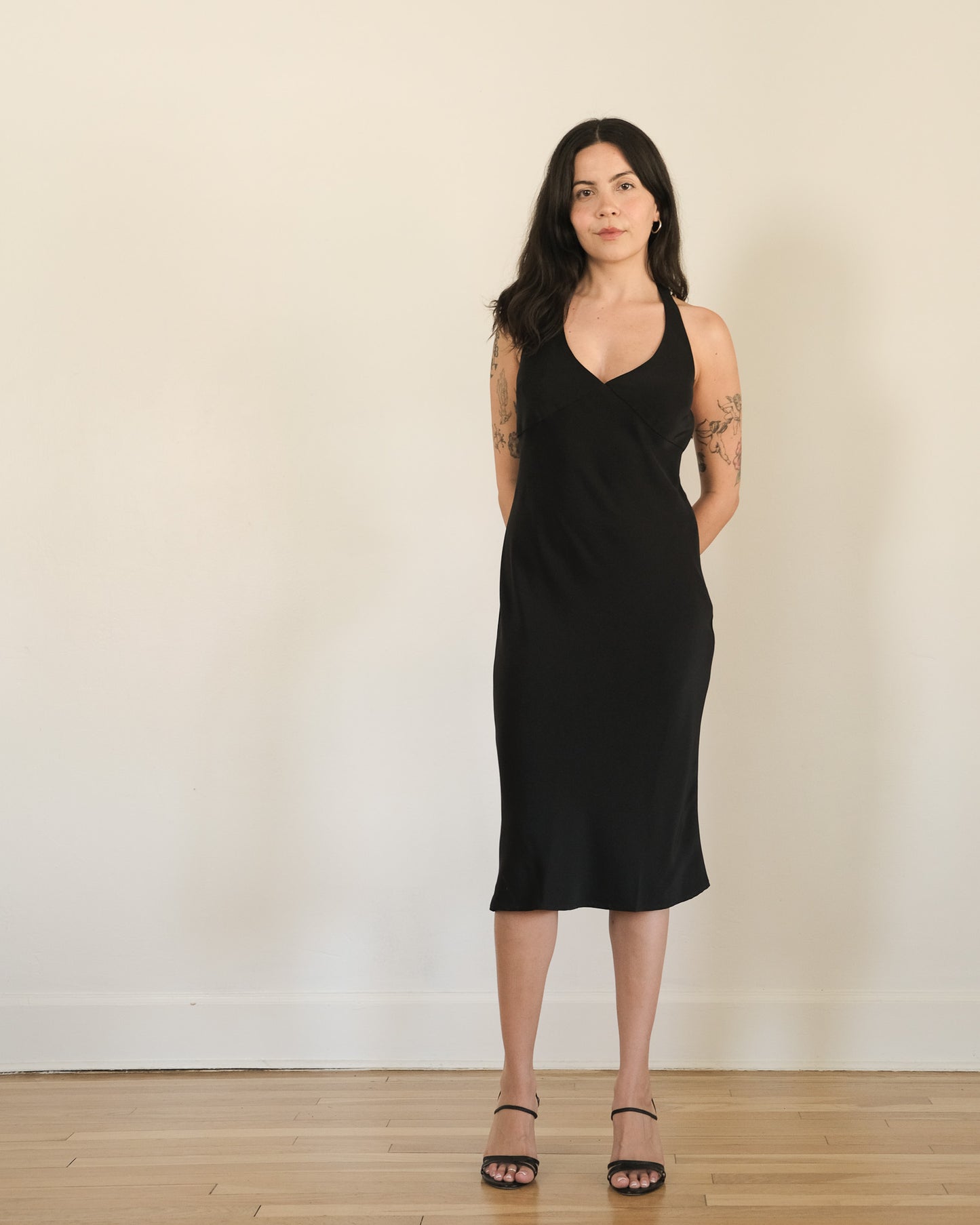 90s Guess Collection silk halter dress