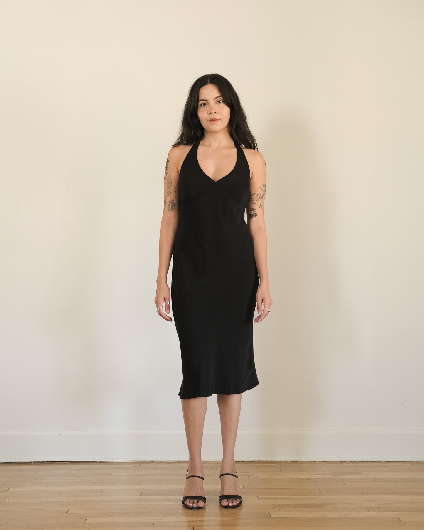 90s Guess Collection silk halter dress