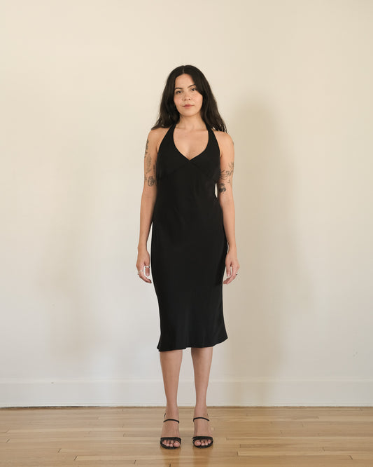 90s Guess Collection silk halter dress