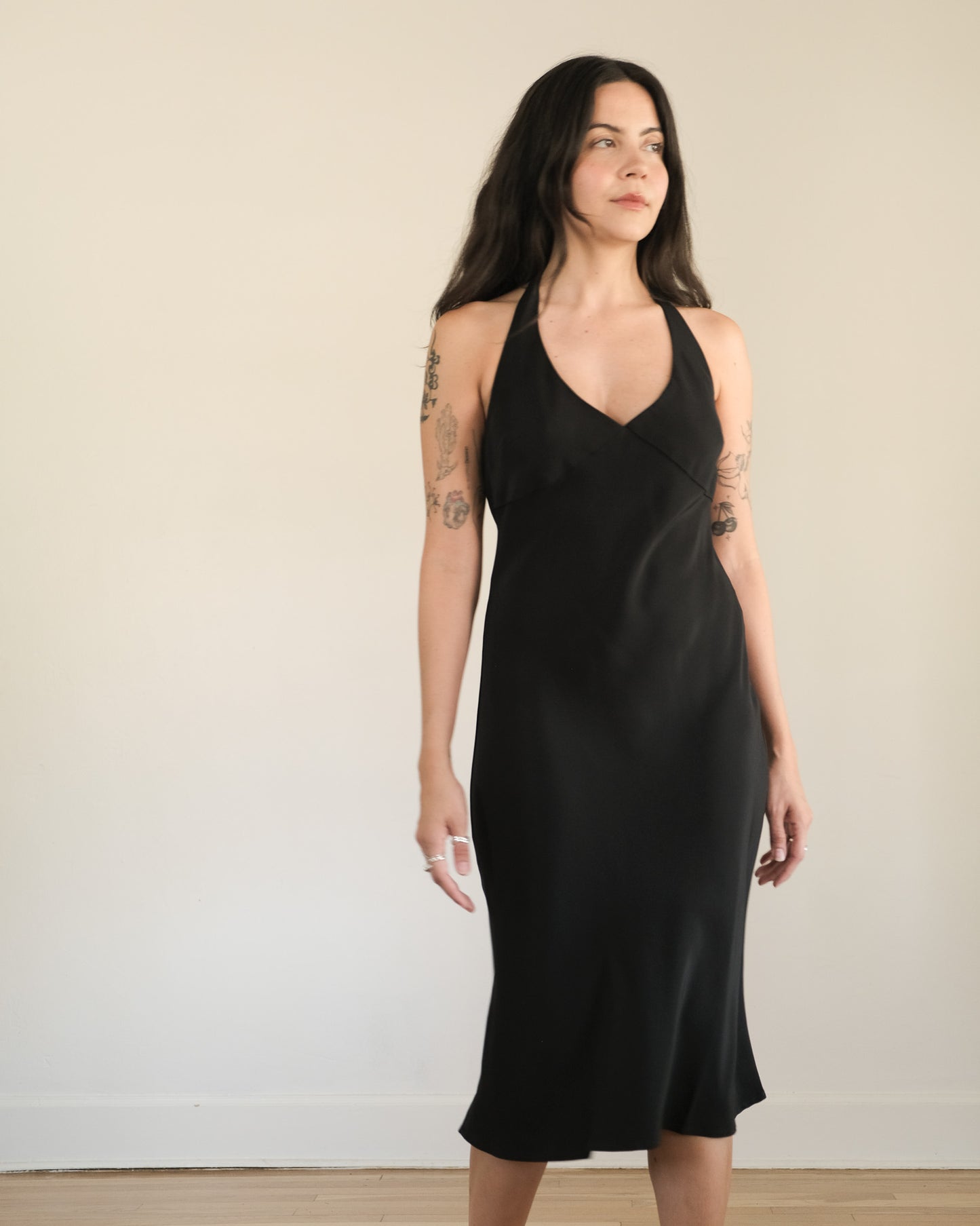 90s Guess Collection silk halter dress