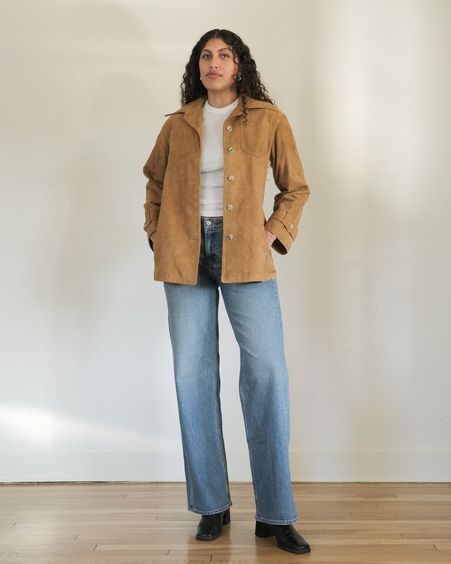 70s Calvin Klein suede jacket