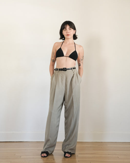 90s J Crew silk trousers