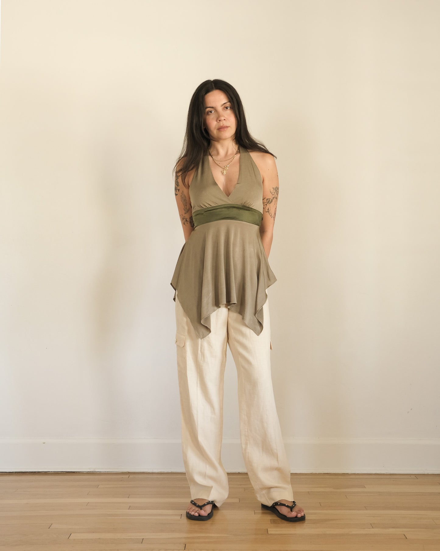 y2k Bebe halter top