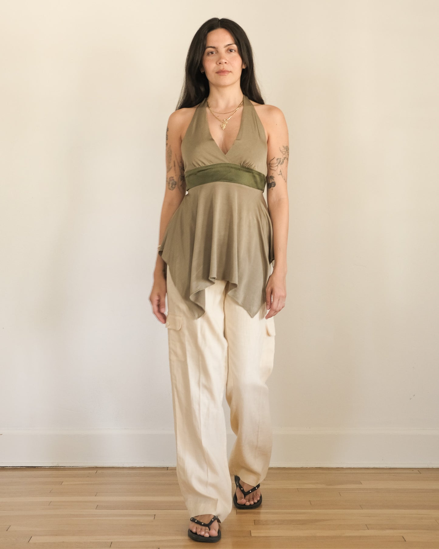 90s linen cargo pants