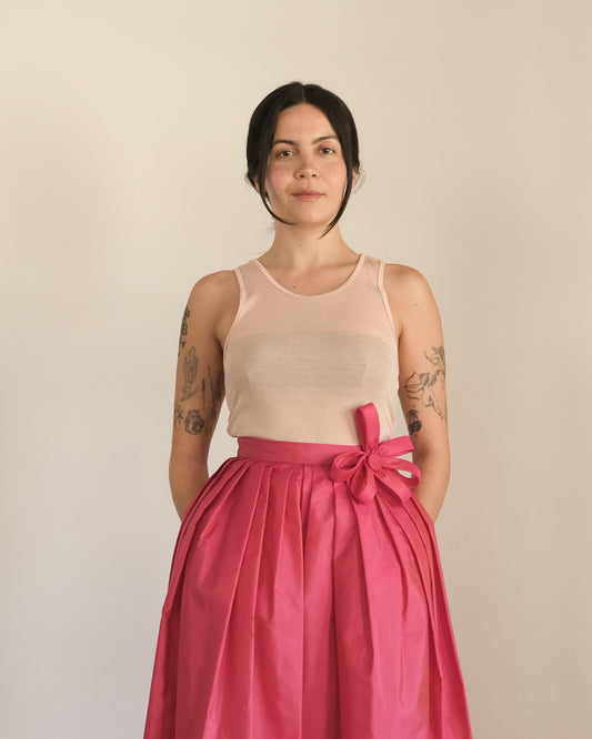 90s Donna Karan knit silk tank