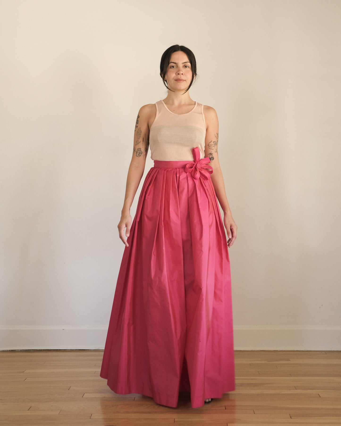 90s Donna Karan knit silk tank